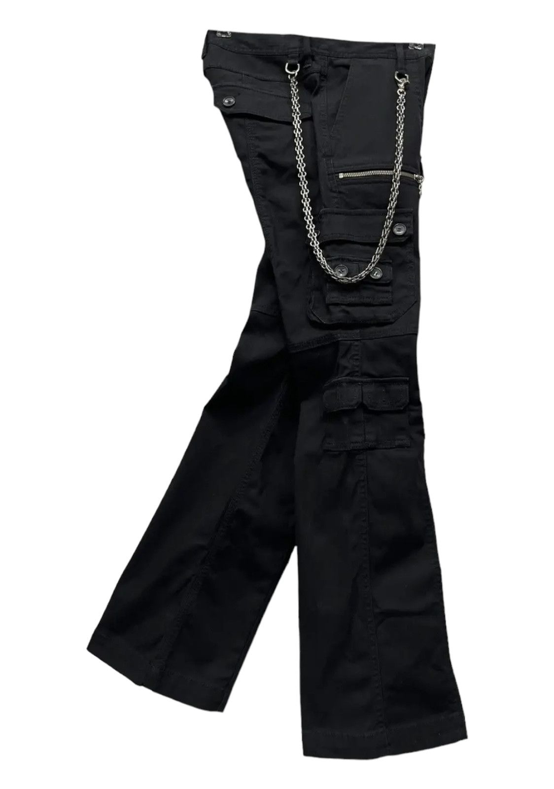 HIDEAWAYS × Nicole Club FYE🔥NICOLE HIDEAWAYS Multipocket Bondage Punk Flare Stretch Size 31" - 1 Thumbnail
