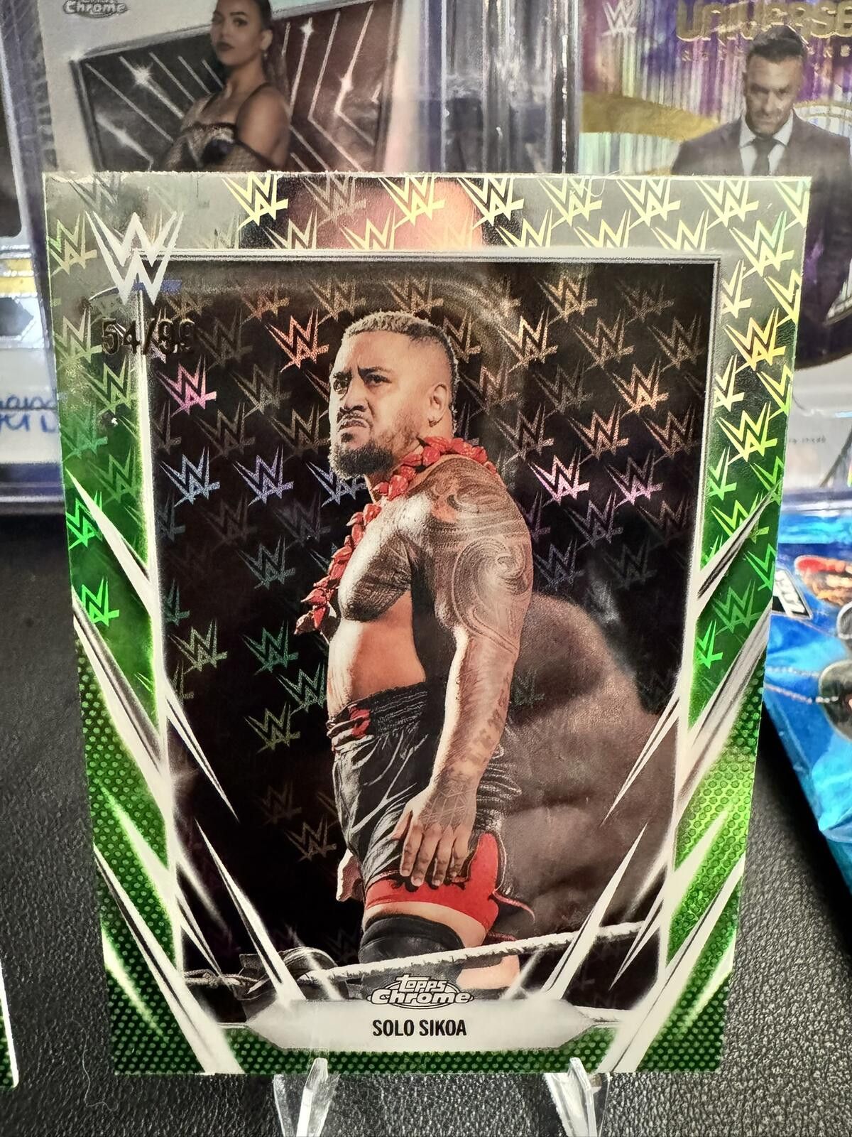 Topshop Topps Chrome WWE Solo Sikoa Trading Cards Set 3 Limited 99/ Size ONE SIZE - 2 Thumbnail