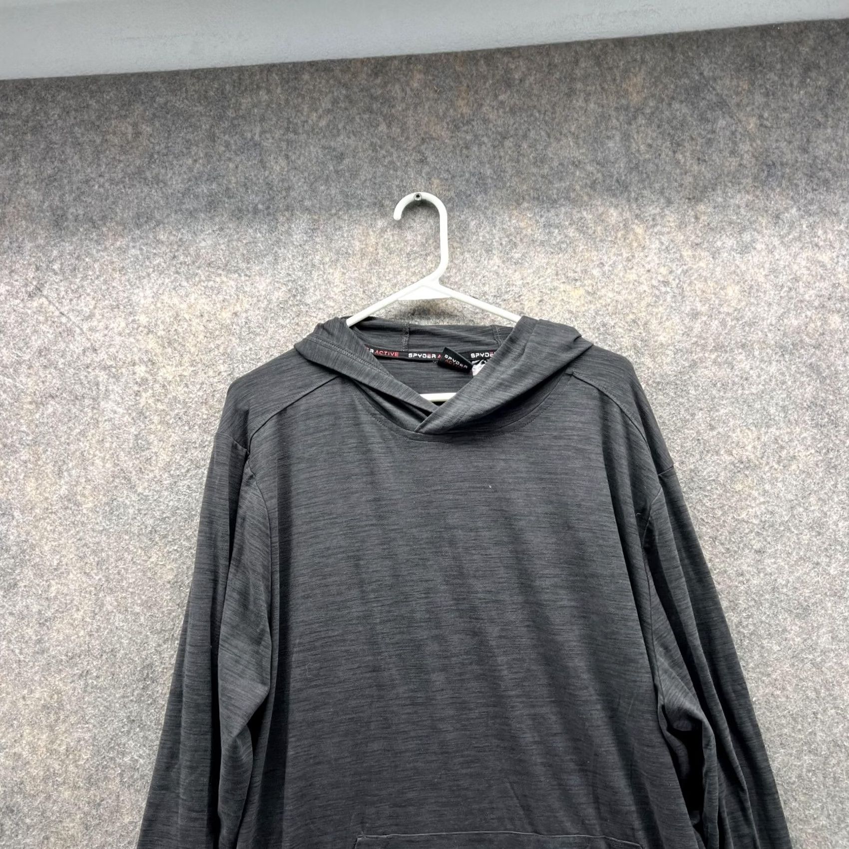 Spyder Spyder Sweater Men XXL Adult Black Hooded Sweatshirt Pullover Polyester Active Regular Size US XXL / EU 58 / 5 - 2 Thumbnail