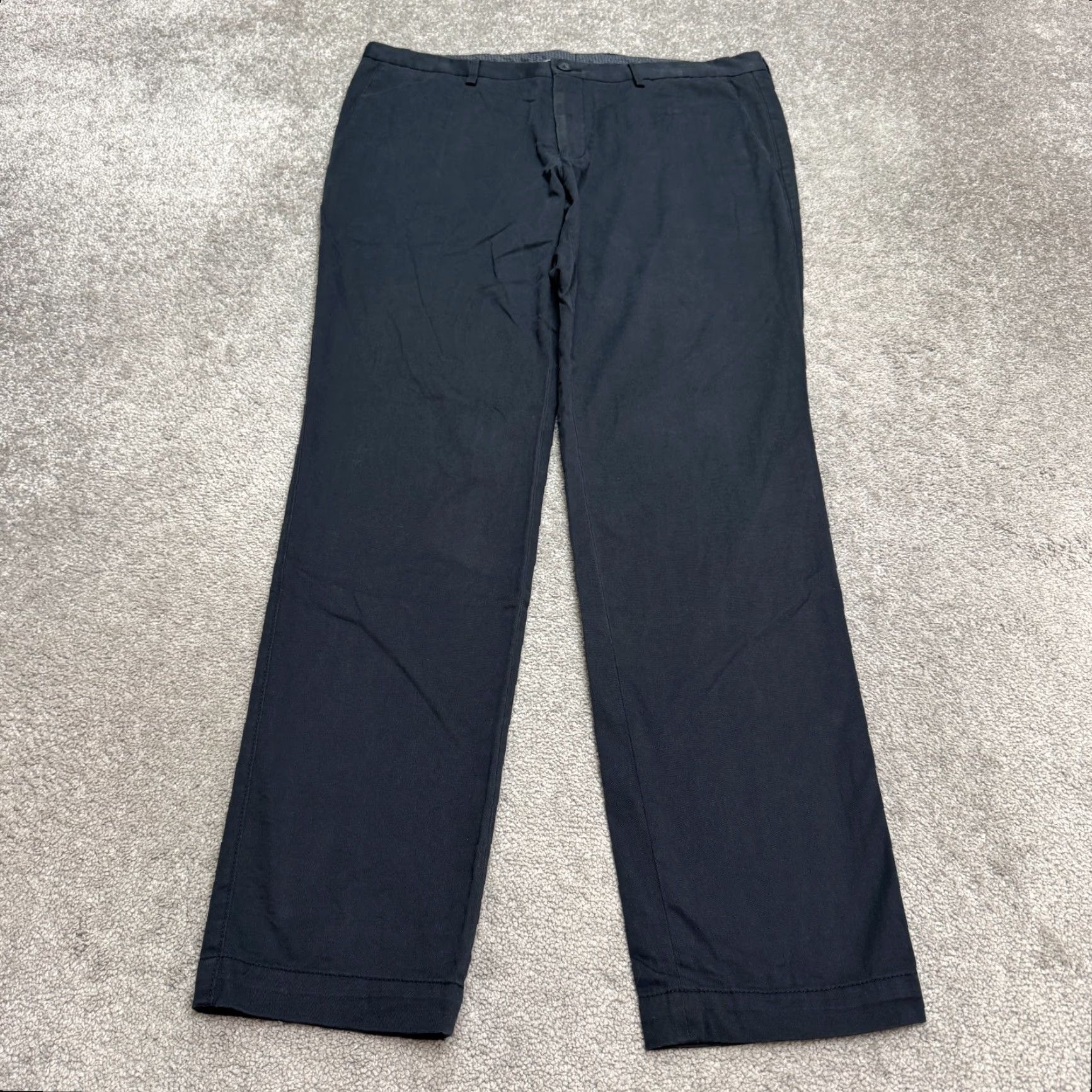 Hugo Boss Hugo Boss Stanino17-W Straight Leg Chino Pants Mens 38R Navy Blue Cotton Trouser Nike? Size US 38 / EU 54 - 2 Thumbnail