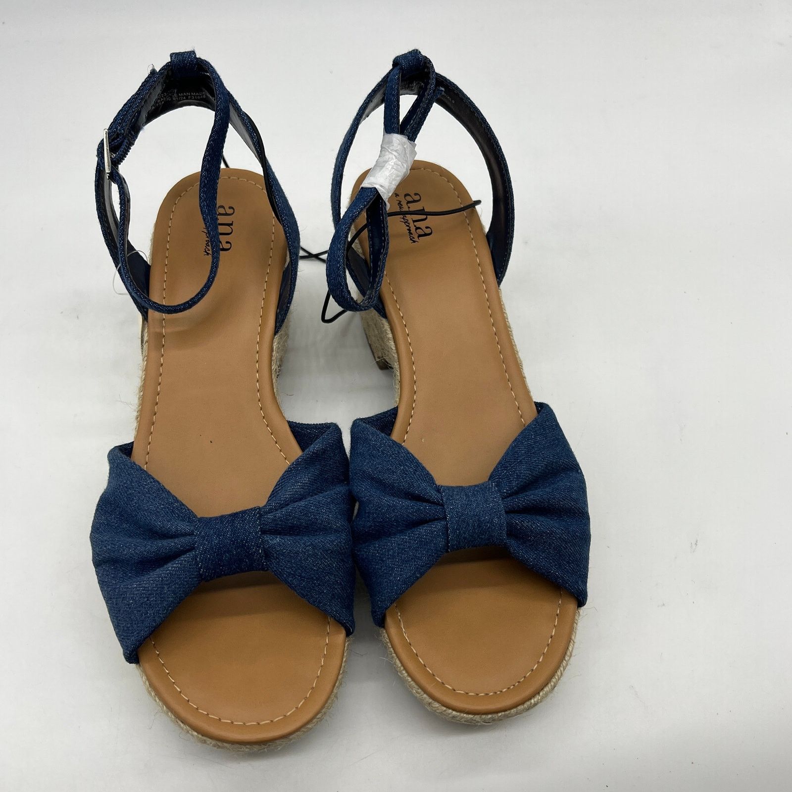 Other a.n.a Womens Dukes Heeled Sandals Denim Blue Size 11M Size US 11 / IT 41 - 2 Thumbnail