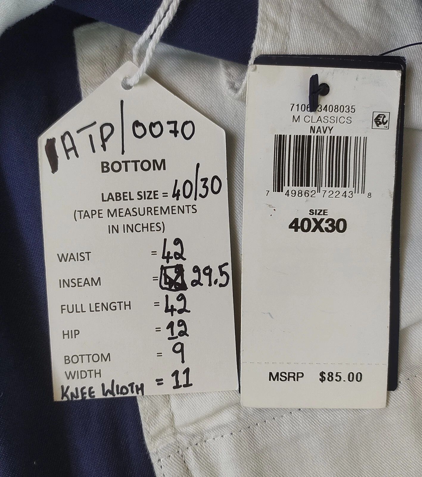 Polo Ralph Lauren Polo Ralph Lauren Classic Fit Chino Pant ATP 0070 Size US 40 / EU 56 - 6 Thumbnail