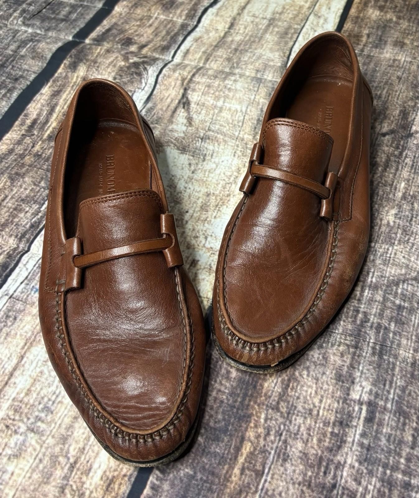 Bruno Magli Bruno Magli Loafers Mens Shoes Size 7 Made in Italy Leather Size US 7 / EU 40 - 1 Thumbnail