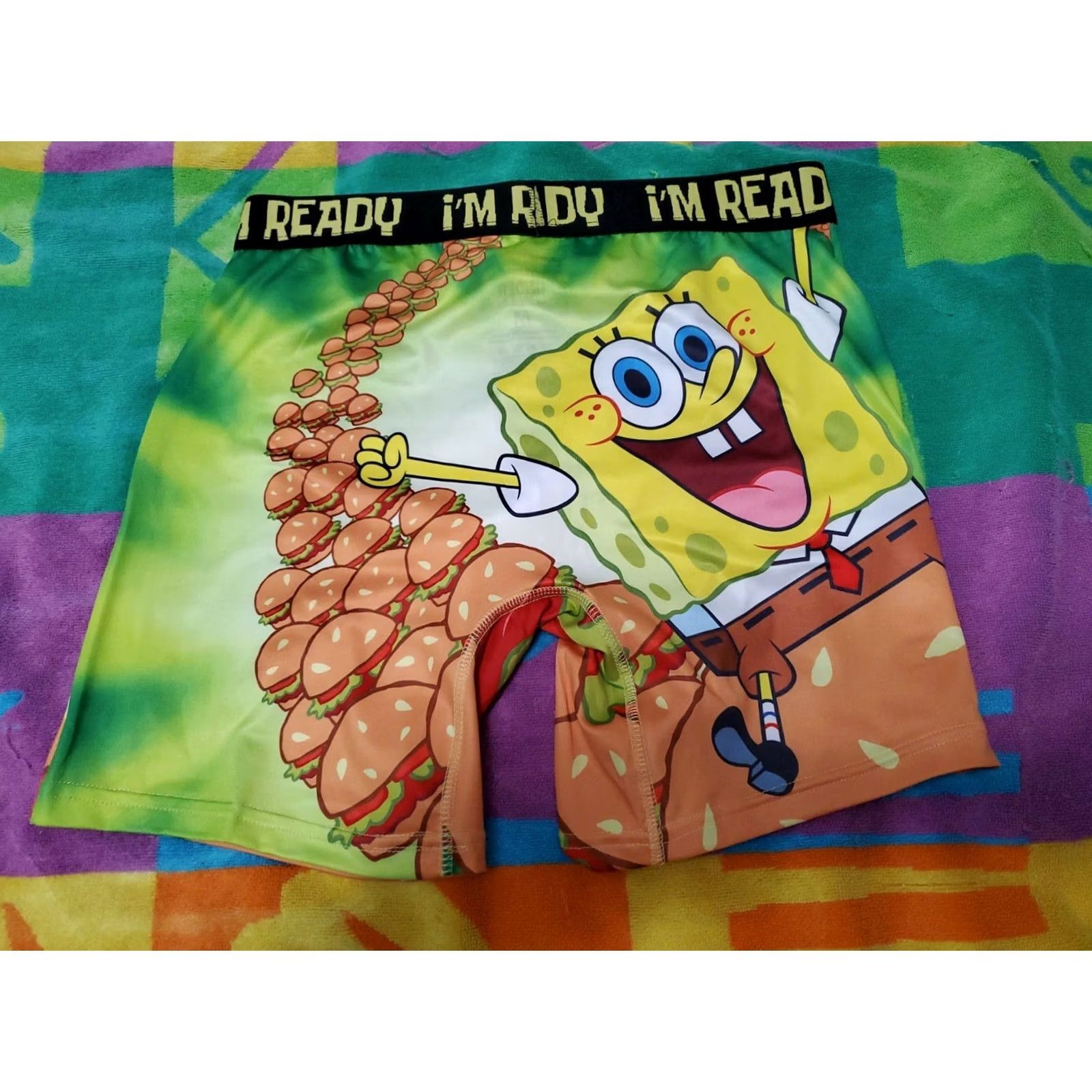 Nickelodeon Under Brands SpongeBob SquarePants & Patrick Star Boxer Briefs M Multicolor Cartoon Novelty Men Underwear Size US 31 - 2 Thumbnail