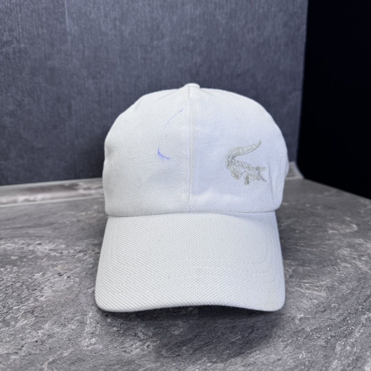 Lacoste Vintage Lacoste Baseball Cap Hat white big logo rare 90s Size ONE SIZE - 2 Thumbnail