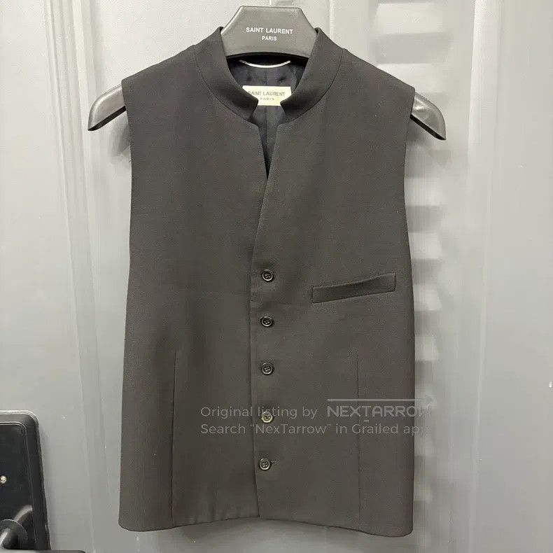 Saint Laurent Paris Saint Laurent Paris Front-Buttoned Vest Size US S / EU 44-46 / 1 - 1 Thumbnail