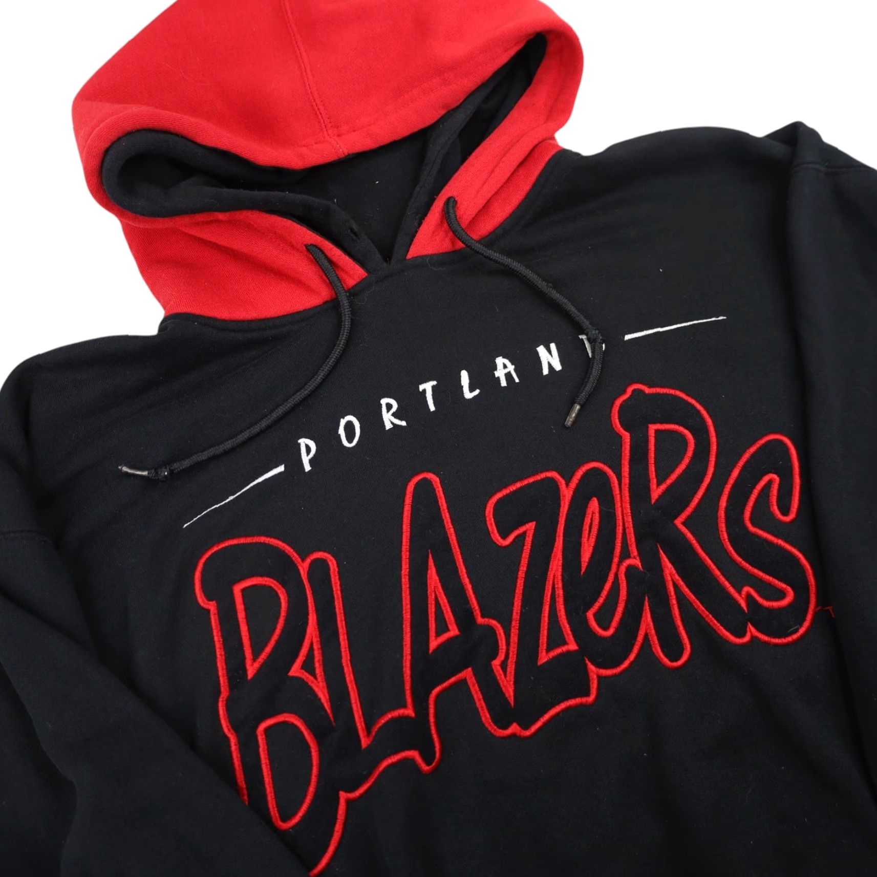 Starter VINTAGE Starter Portland Blazers Double Hood Hoodie Shirt XL Men Black 90s Gl?decode Size US XL / EU 56 / 4 - 5 Thumbnail
