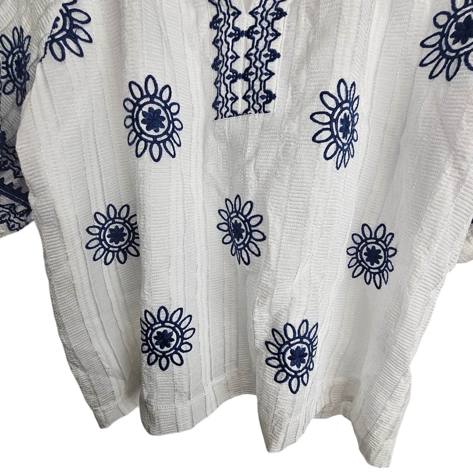 Anthropologie Anthropologie THML Womens Yacht Club Chic Embroidered Tunic Size M / US 6-8 / IT 42-44 - 3 Thumbnail