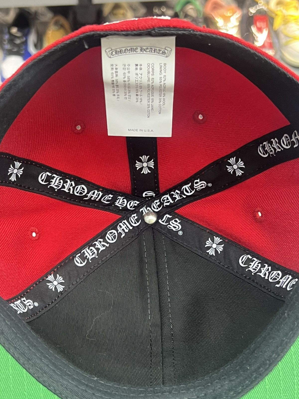 Chrome Hearts Chrome Hearts Red Heart Baseball Cap Size ONE SIZE - 9 Thumbnail