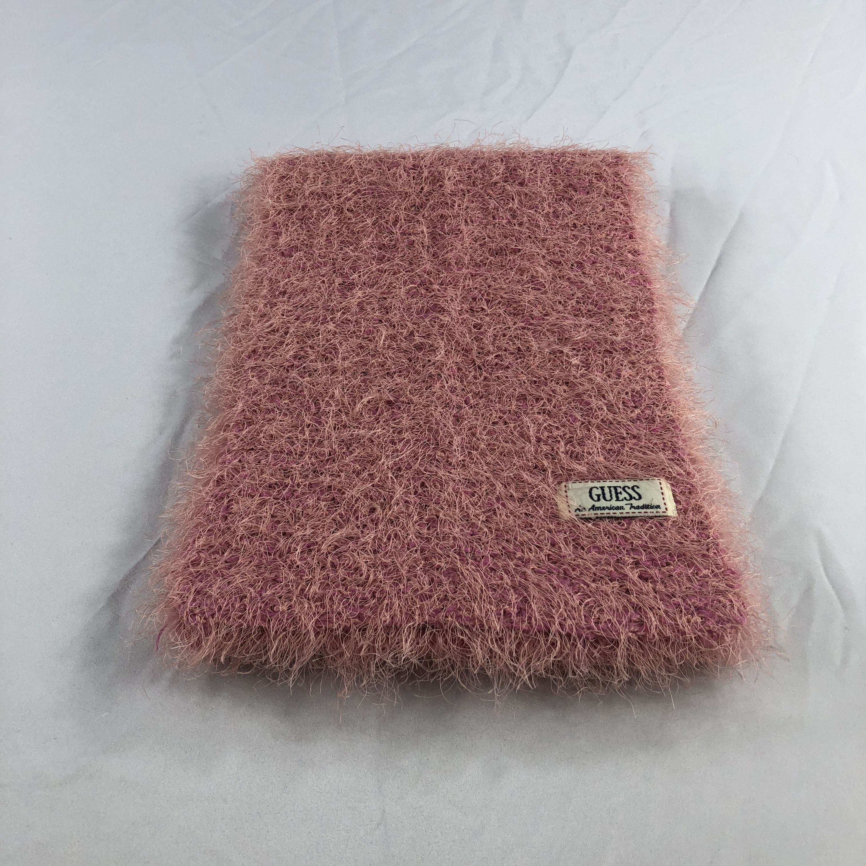 Guess Guess Pink Faux Fur Wool Scarf Muffler V1011 Size ONE SIZE - 2 Thumbnail