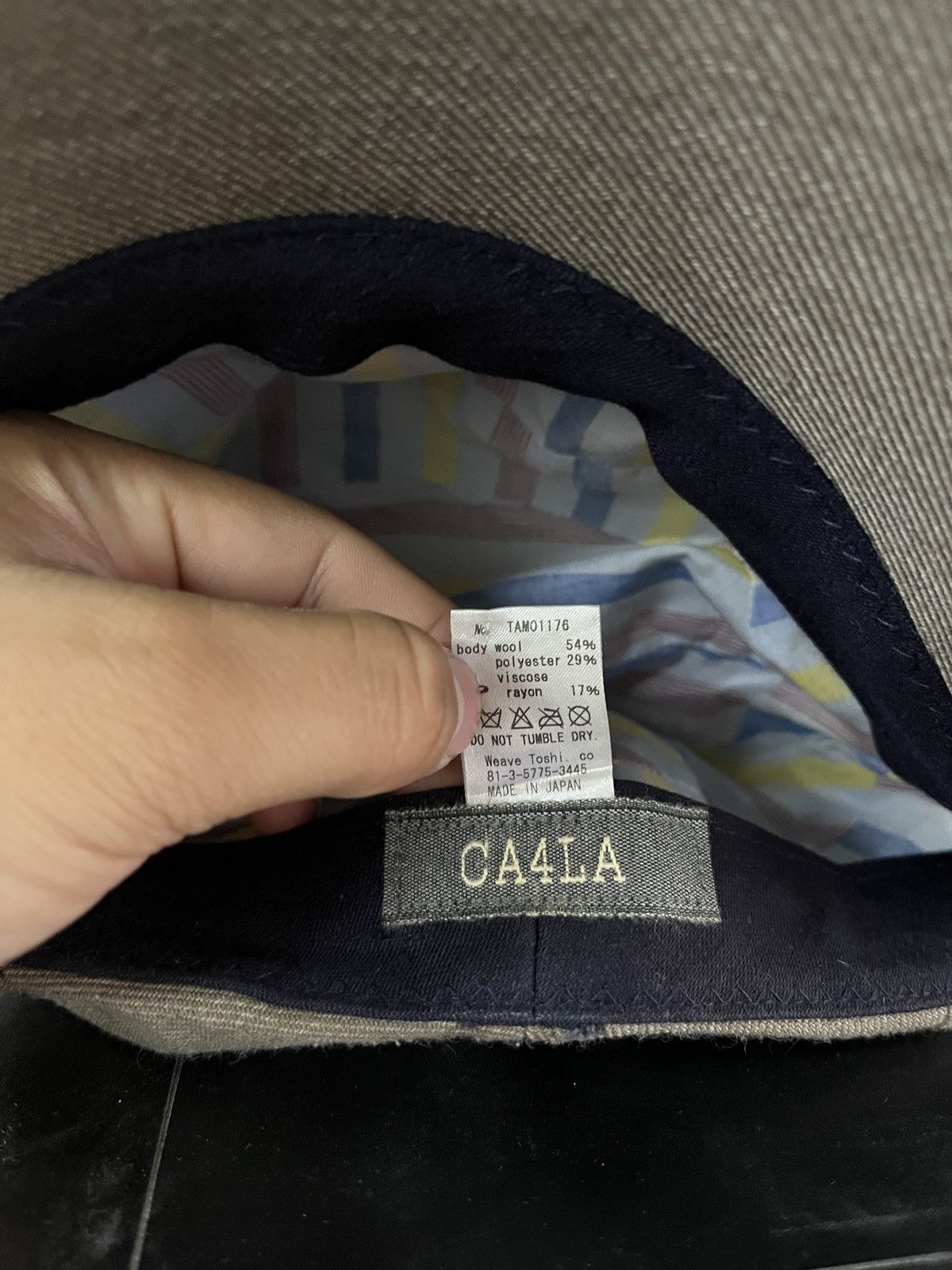 CA4LA RARE ‼️ Made In 🇯🇵 Ca4la Asymmetrical Cap Size ONE SIZE - 5 Thumbnail