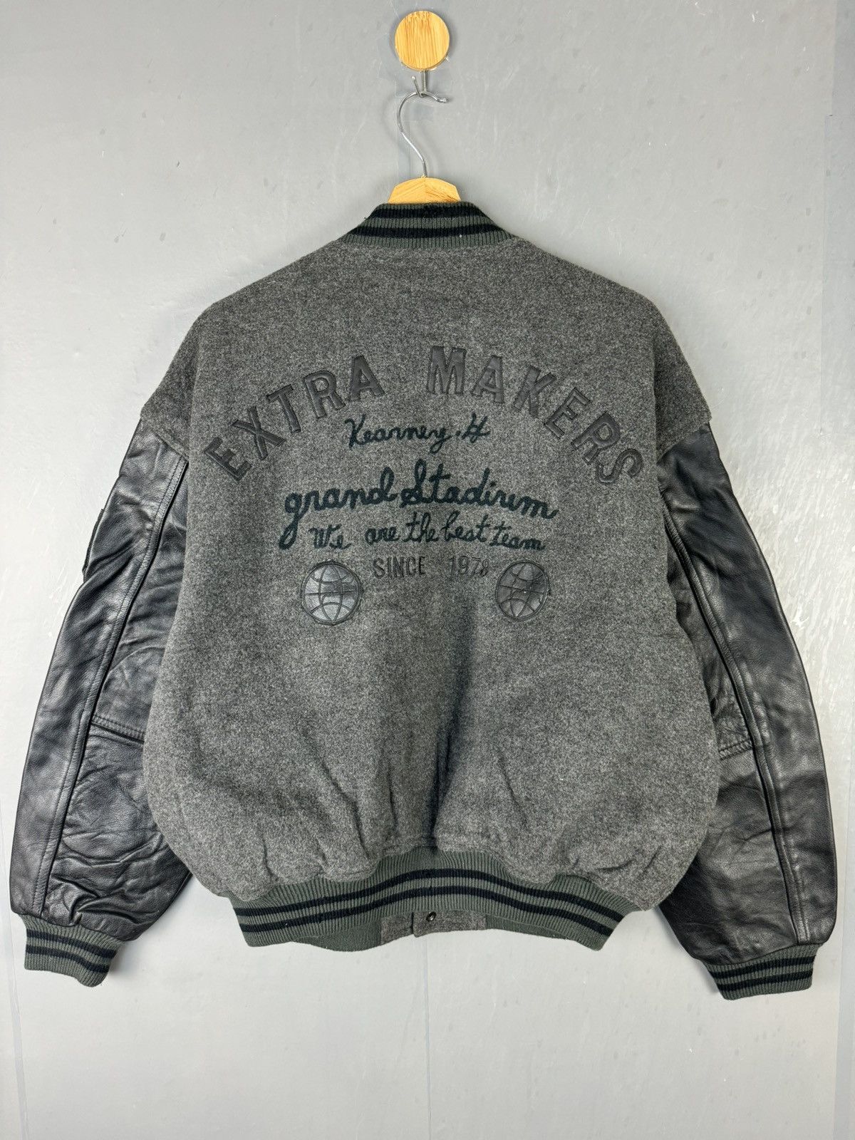 Vintage VINTAGE KEARNEY HOUSE LEATHER LETTERMAN VARSITY JACKET Size US L / EU 52-54 / 3 - 9 Thumbnail