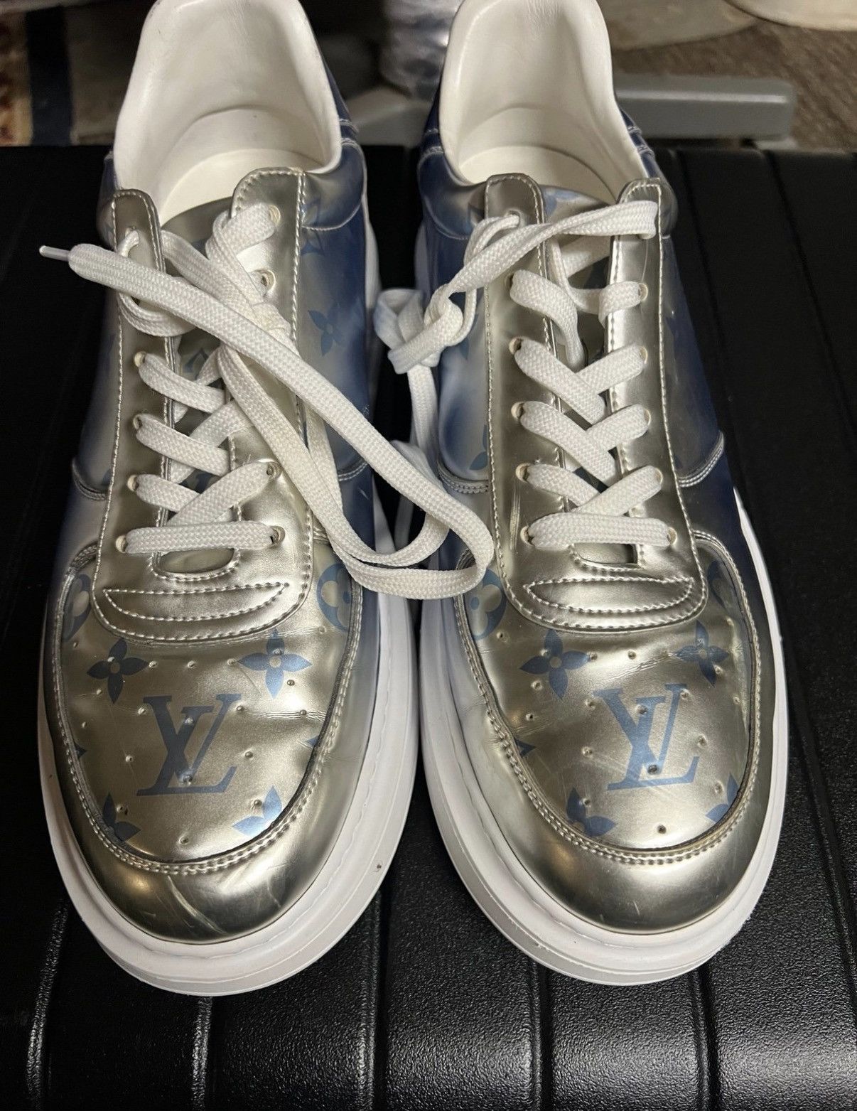 Louis Vuitton Louis Vuitton Beverly Hills Sneaker – Metallic Monogram Size US 7 / EU 40 - 1 Thumbnail