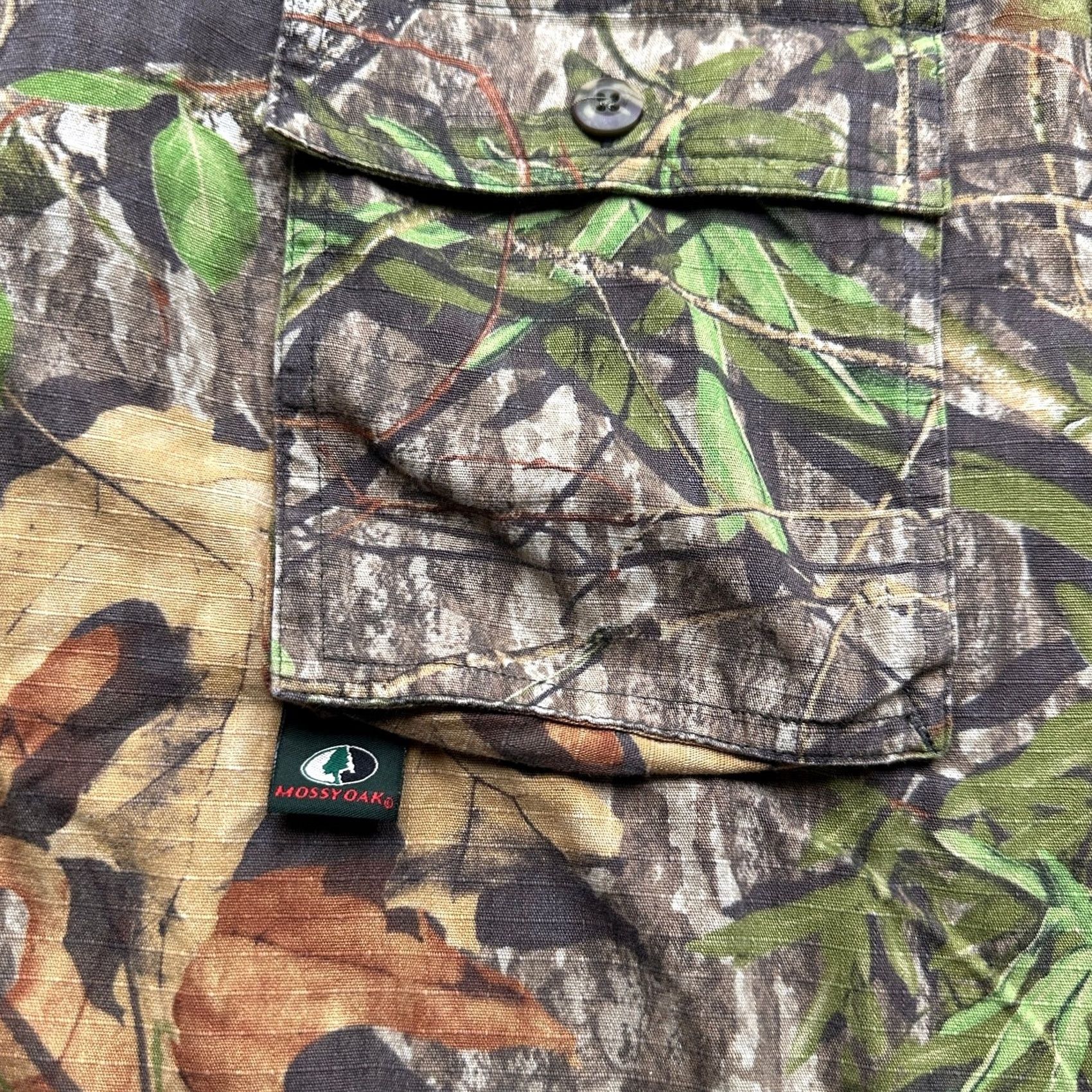 Vintage Mossy Oak Vapor-Tec Tree Camouflage Button-Up Long Sleeve Shirt Mens Large Camo Shirt Mens L Mossy Oak CAMO Shirt Size US L / EU 52-54 / 3 - 7 Thumbnail