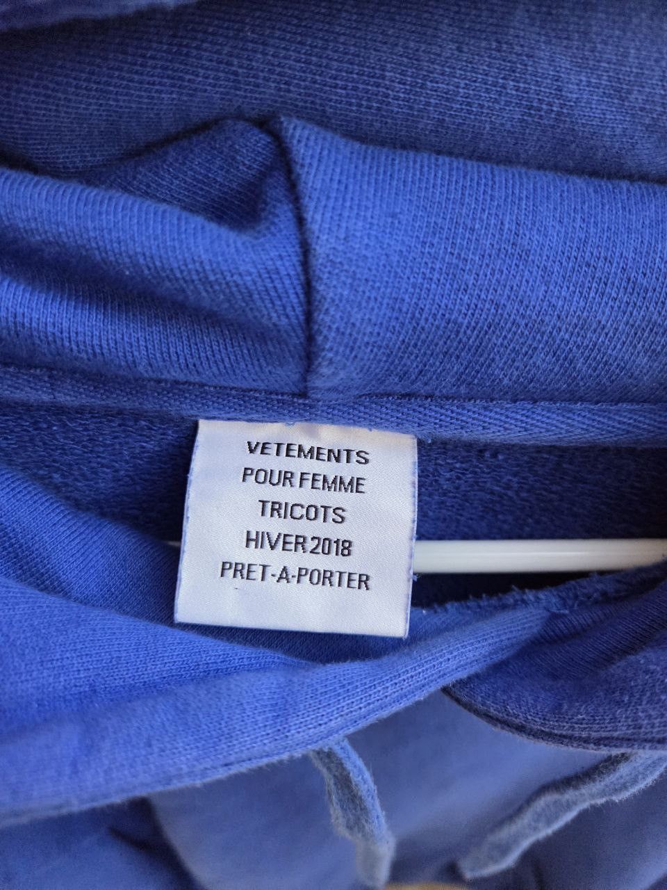 Vetements Vetements FW18 Europe Union Blue Hoodie Size US S / EU 44-46 / 1 - 2 Thumbnail
