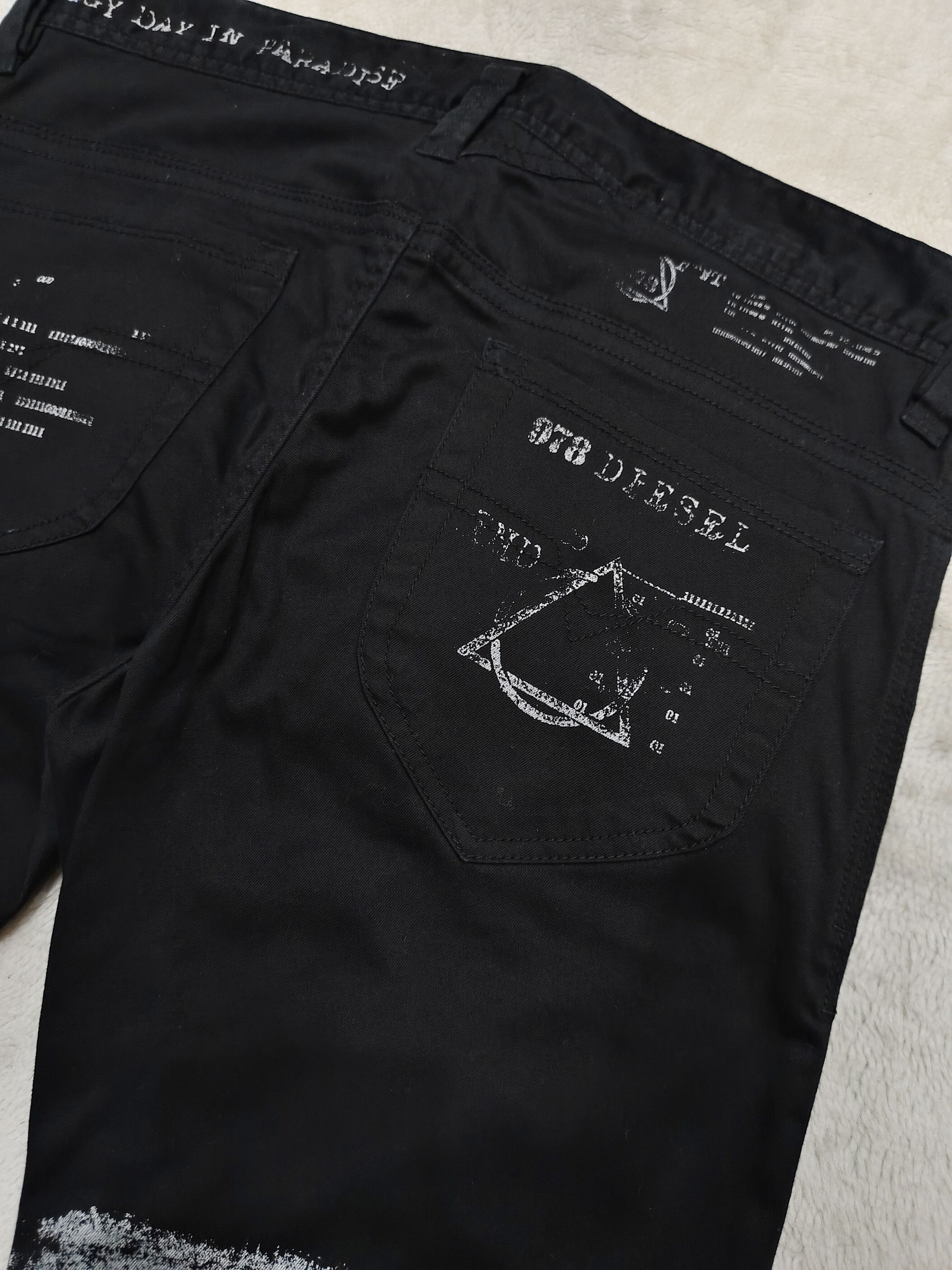 Diesel Diesel🔥Tech Industrial Punk Graphic Print Jeans Size US 30 / EU 46 - 6 Thumbnail