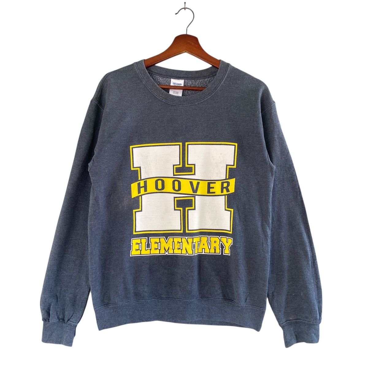 Vintage Vintage Hoover Elementary School Crewneck Size US S / EU 44-46 / 1 - 1 Thumbnail