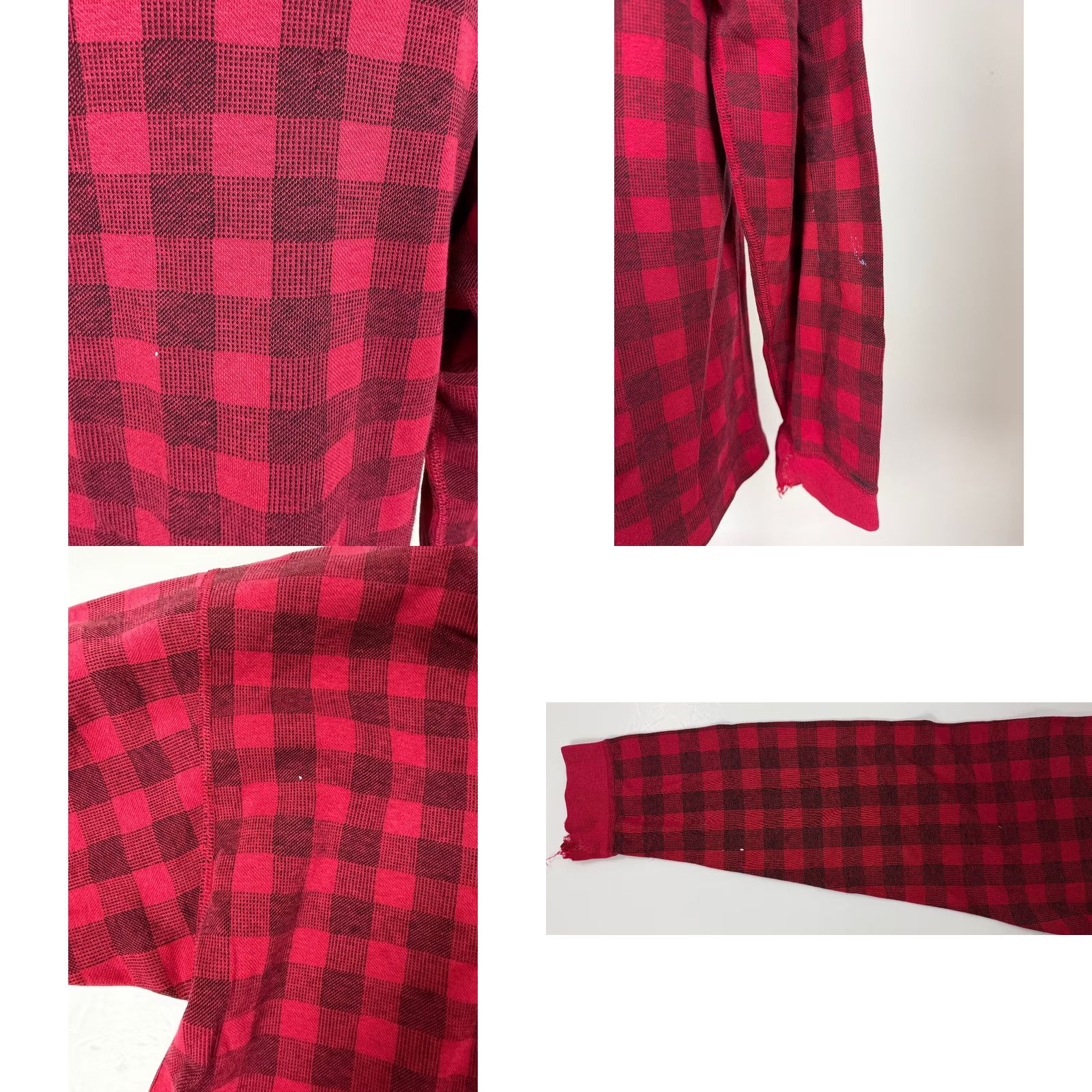Eddie Bauer Vintage Eddie Bauer Henley Shirt Men M Red Check 90s Outdoors Cotton Knit Size US M / EU 48-50 / 2 - 8 Thumbnail