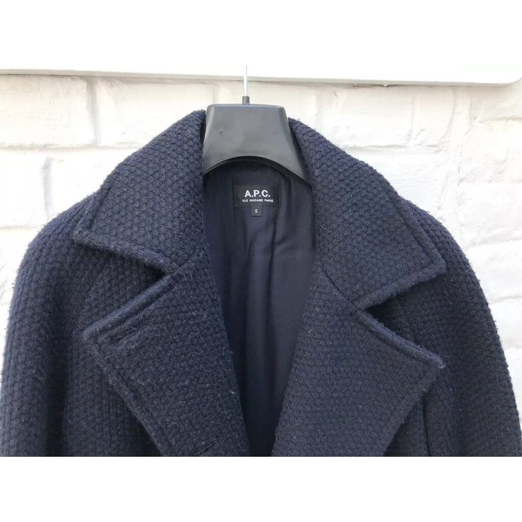 A.P.C. Navy Wool Peacoat / Double Breasted Jacket Size S / US 4 / IT 40 - 2 Thumbnail