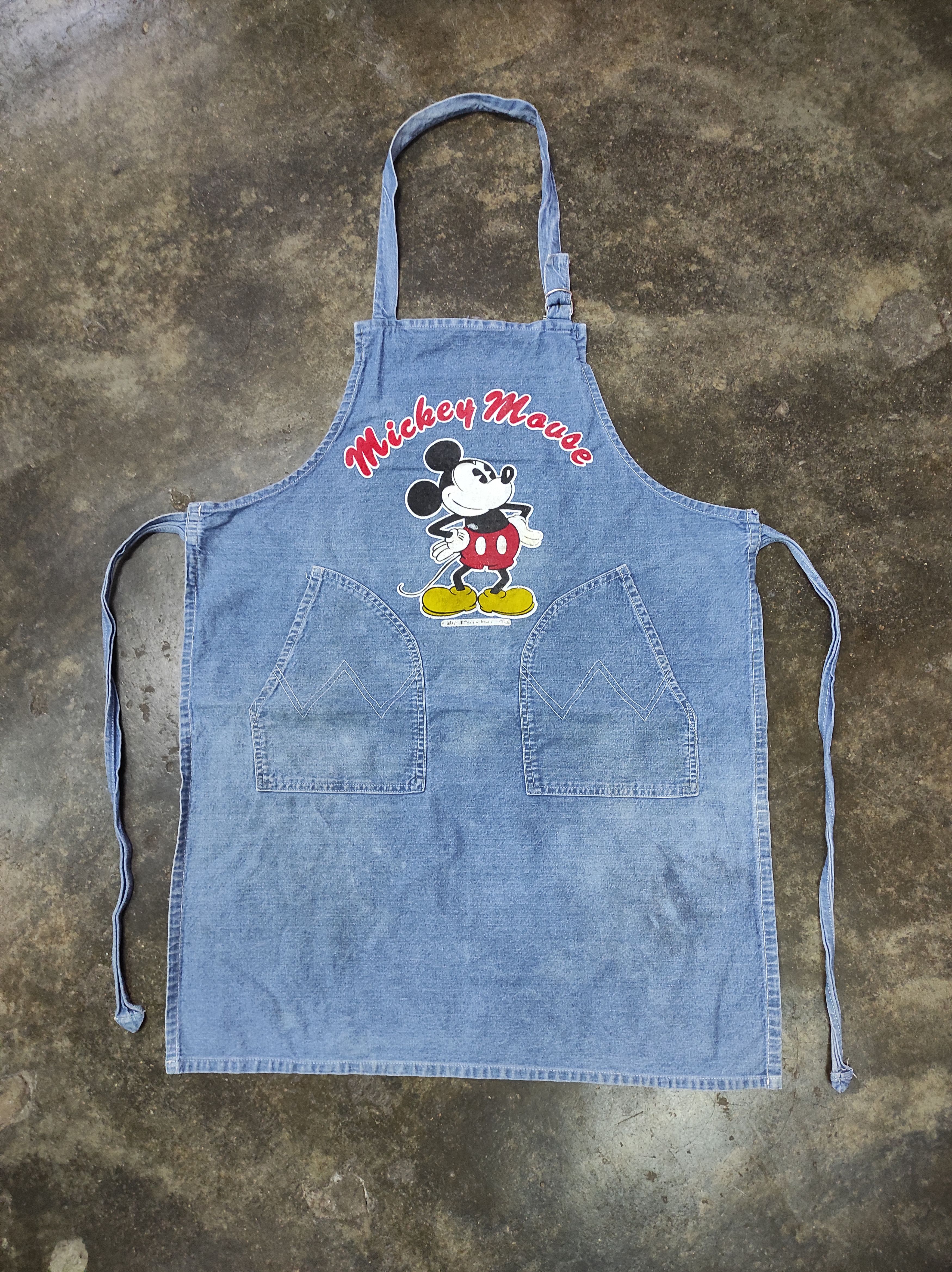 Mickey Mouse VTG DISNEY MICKEY MOUSE DENIM APRON Size US L / EU 52-54 / 3 - 1 Thumbnail