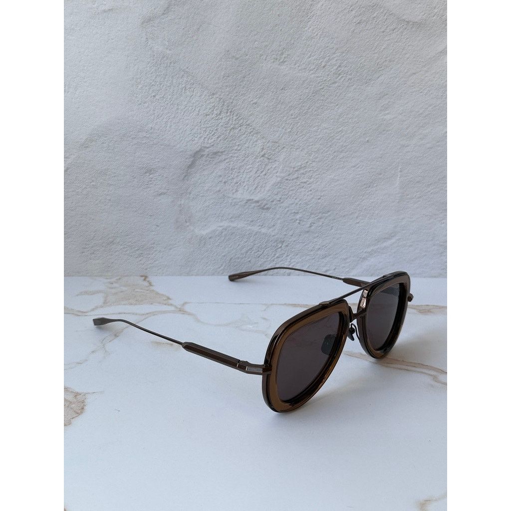Valentino NEW Valentino V-Story VLS129-D Nude Brown Aviator Sunglasses Size ONE SIZE - 2 Thumbnail