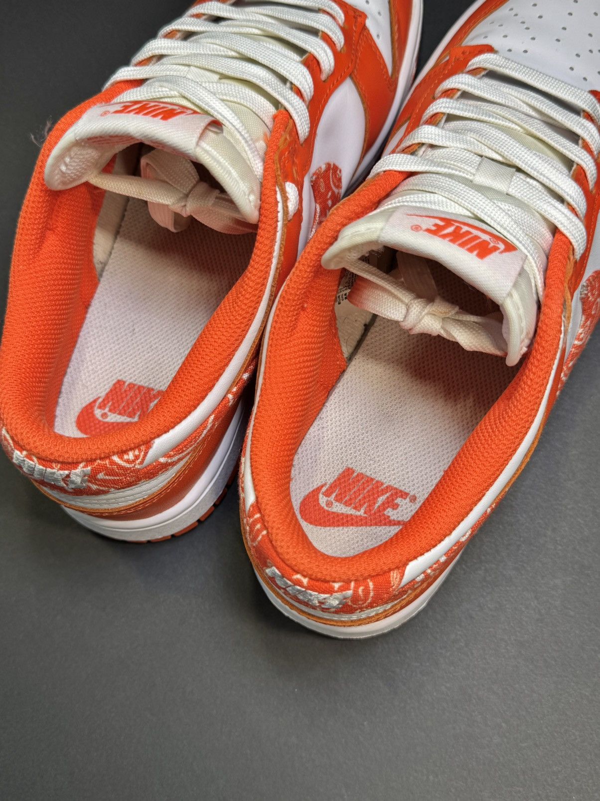 Nike Nike Dunk Low Orange Bandana Paisley Size US 8 / IT 38 - 5 Thumbnail