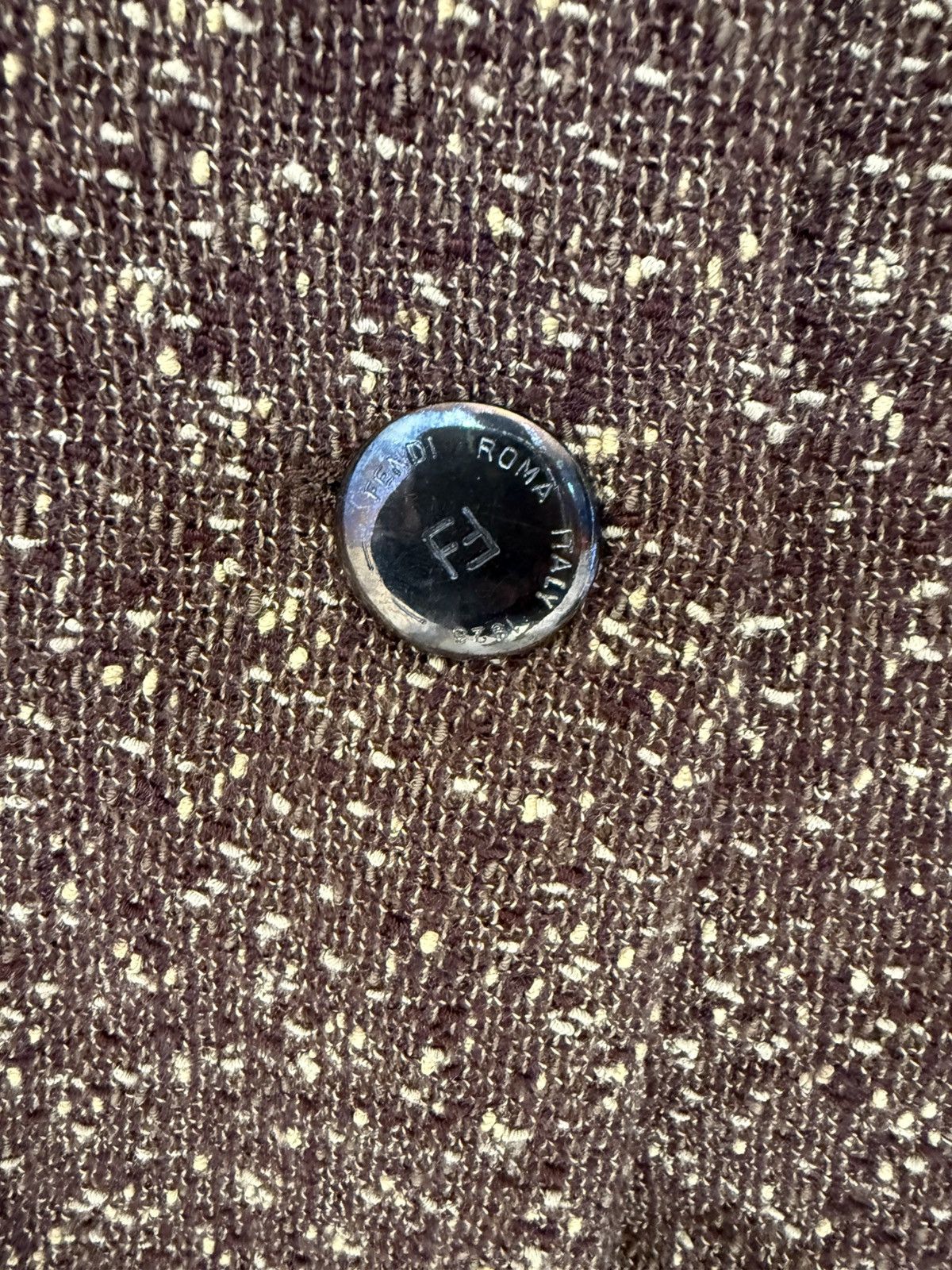Fendi Autumn Whispers Vintage Fendi Tweed Coat Earthbound Elegance Size M / US 6-8 / IT 42-44 - 5 Thumbnail