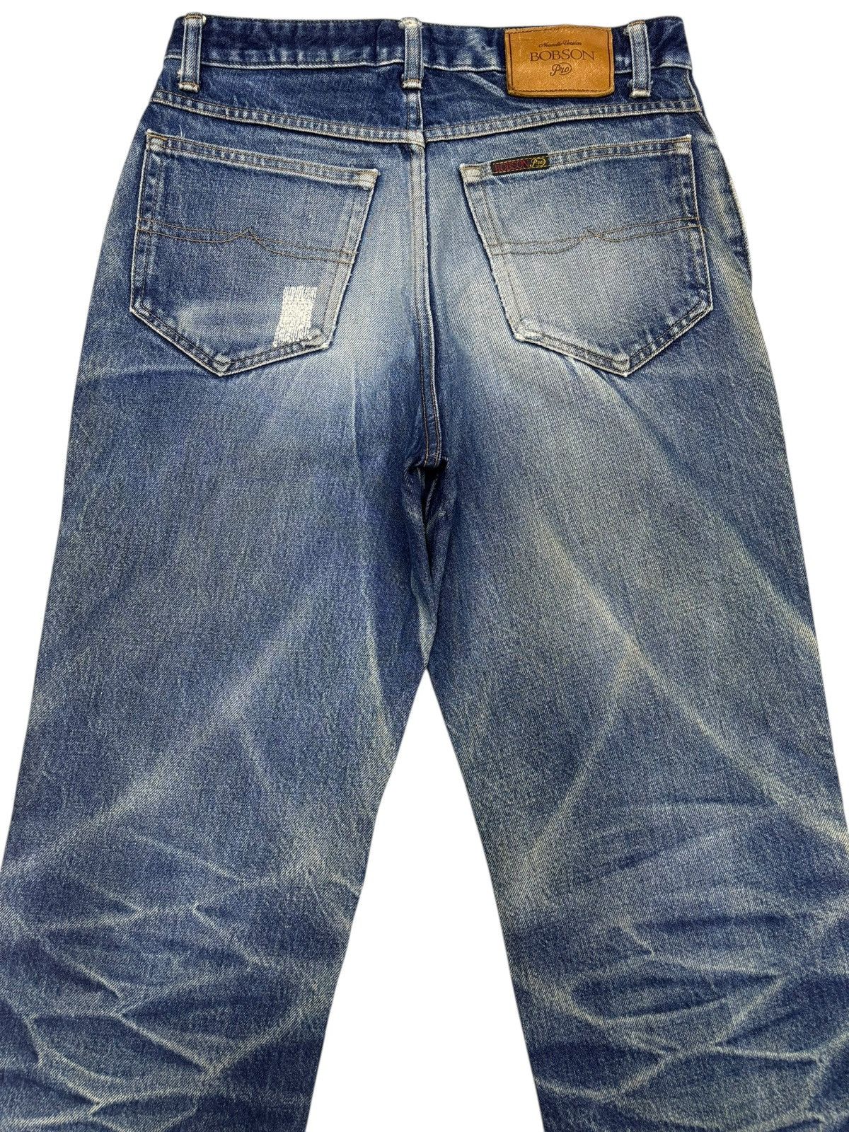 Kapital 🔥VINTAGE BOBSON JAPAN SASHIKO STITCH DENIM JEANS Size US 30 / EU 46 - 6 Thumbnail