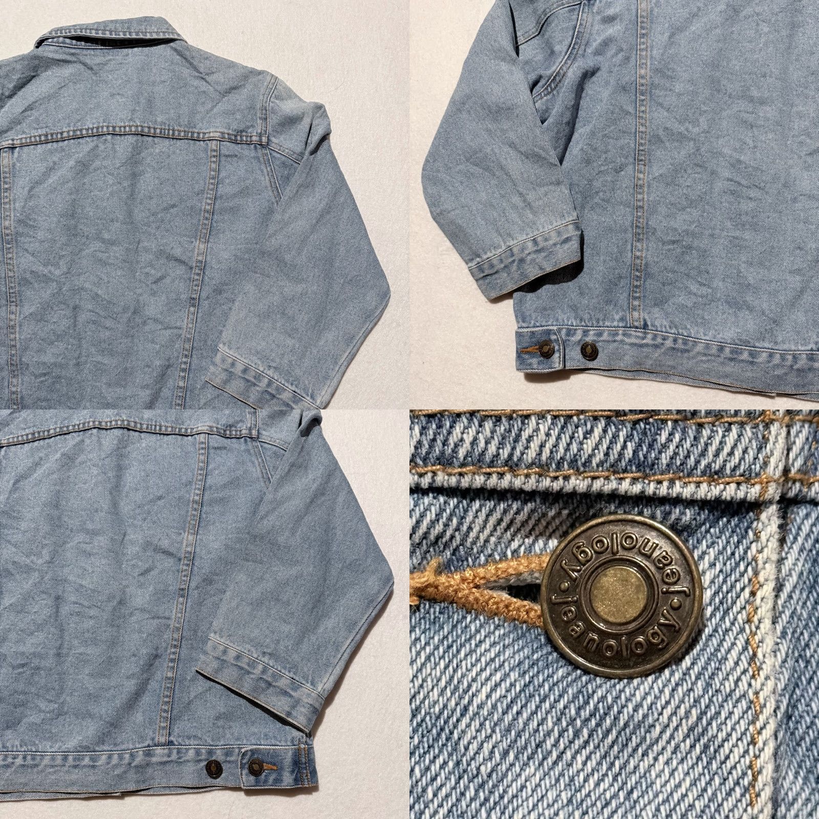 Vintage Vintage Newport News Jeanology Denim Trucker Jacket Blue Classic Women's Size 10 Size 32" / US 10 / IT 46 - 8 Thumbnail