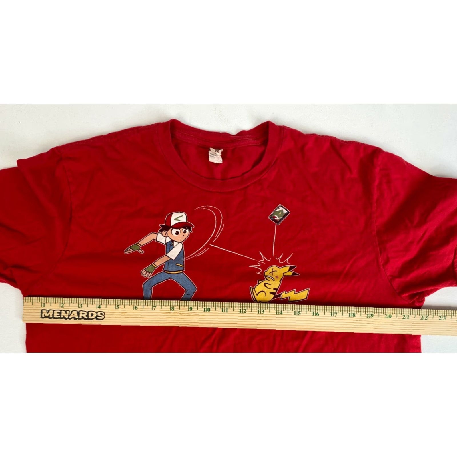 Anvil Men's Pokémon T-Shirt Red XL Size US XL / EU 56 / 4 - 6 Thumbnail