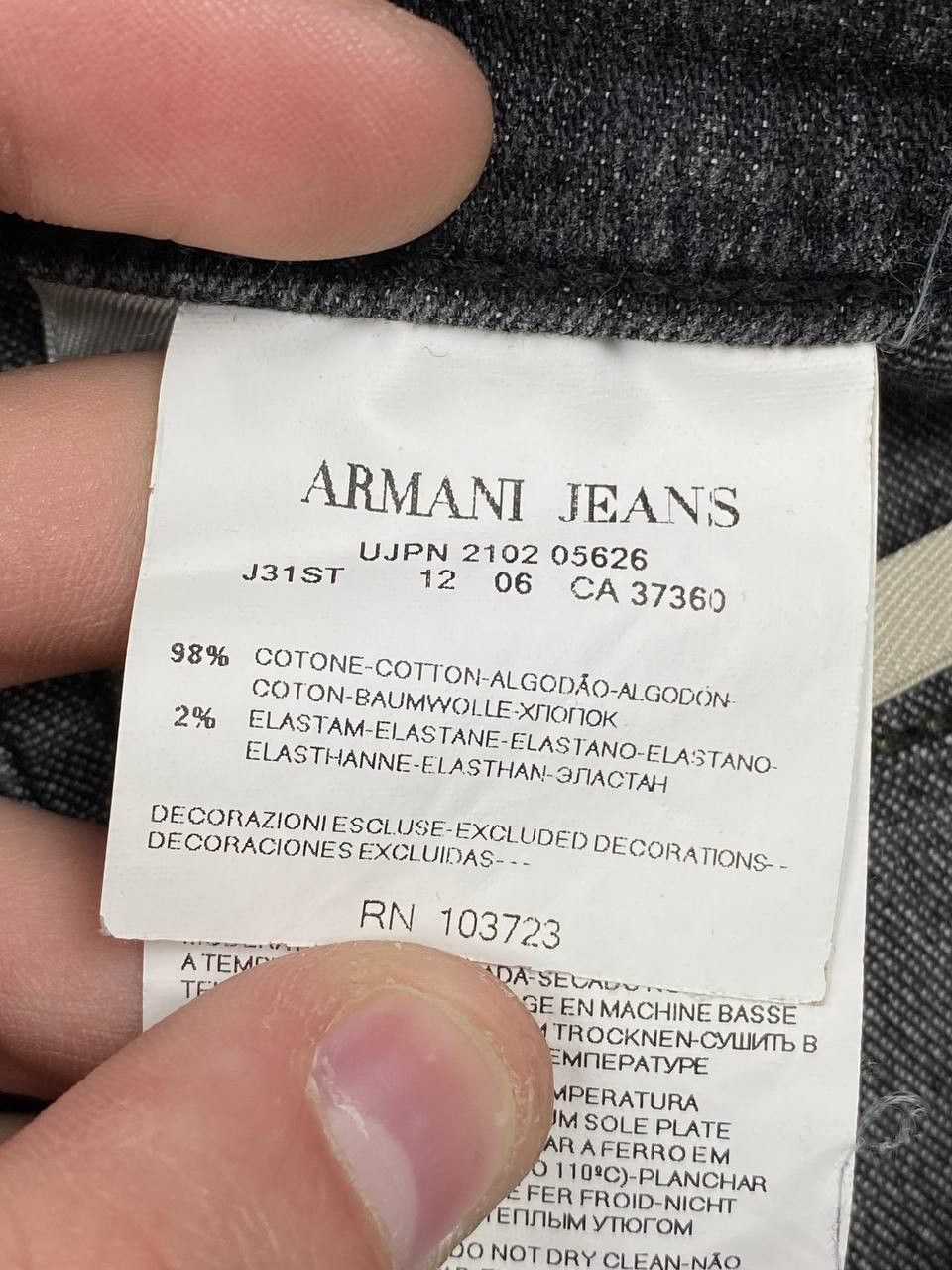Armani Vintage Armani Denim Jeans Size US 34 / EU 50 - 12 Thumbnail