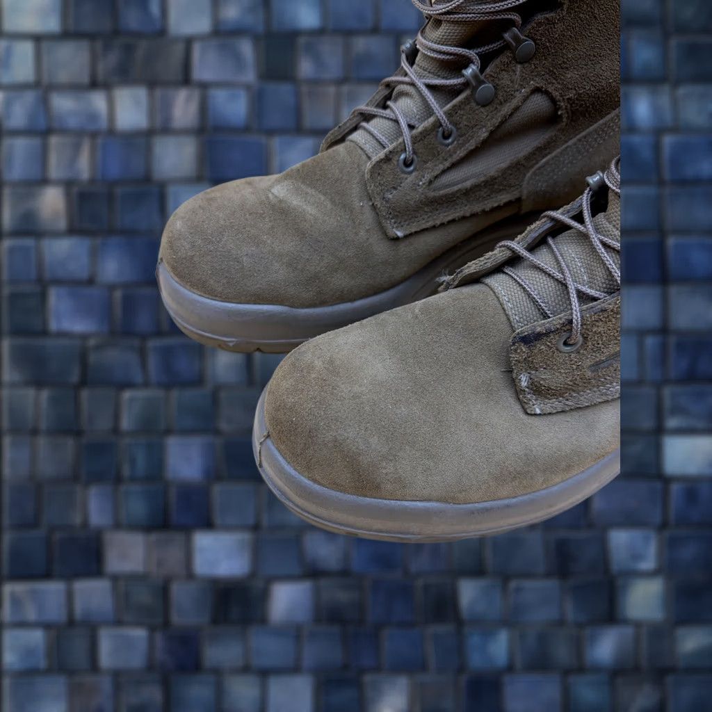Vintage Saint Morta Boots Mens Size 13 Beige Suede Legion  display picture 3