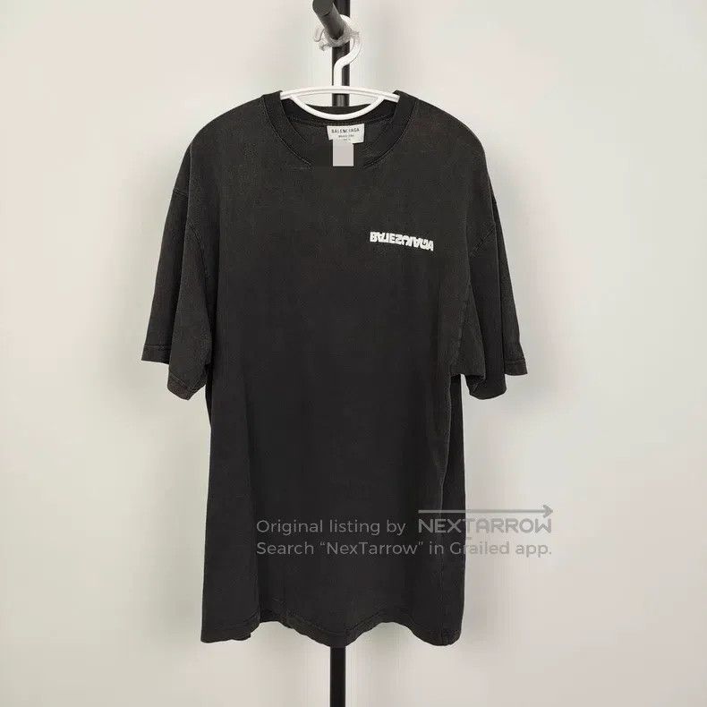 Balenciaga Balenciaga Pure Cotton Embroidered T-Shirt Size XS Black Size US XS / EU 42 / 0 - 1 Thumbnail