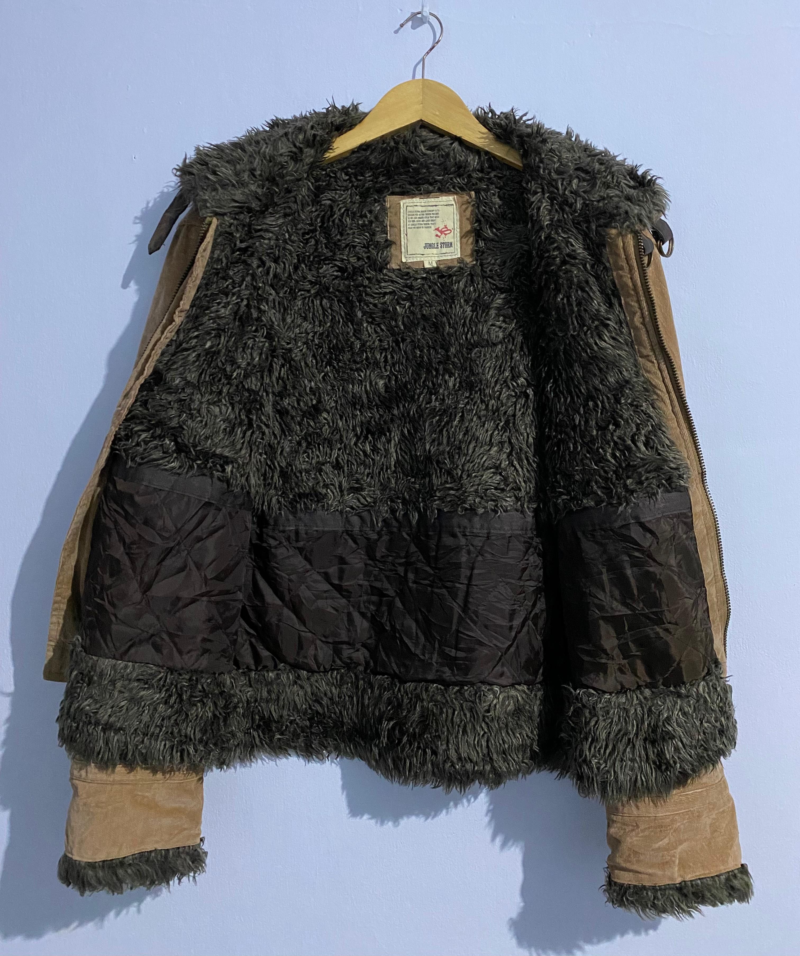 Japanese Brand Fur Sherpa Jacket Bono Jungle Storm Size US M / EU 48-50 / 2 - 6 Thumbnail