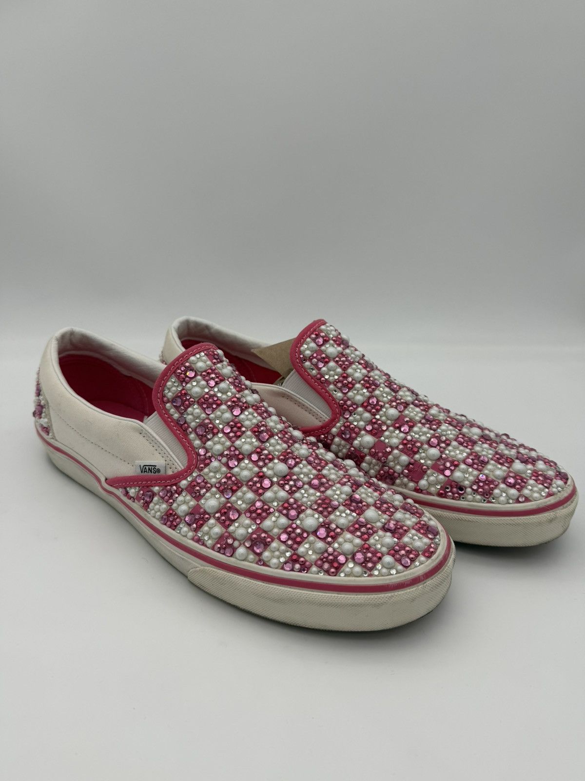 Vans Friends and Family Vans x Mattias Gollin Pink Vans Slip Ons Size US 13 / EU 46 - 4 Thumbnail