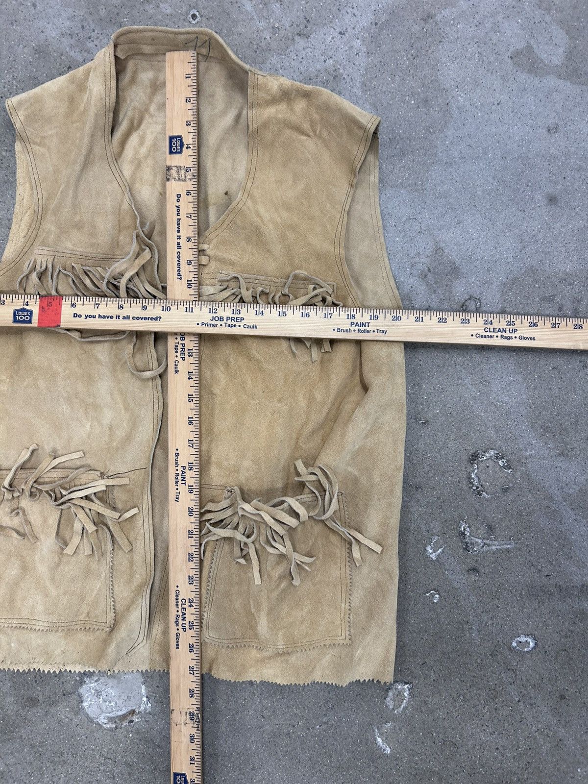 Vintage Rare Vintage 1980s Leather Suede Tassled Vest Large Size L / US 10 / IT 46 - 5 Thumbnail