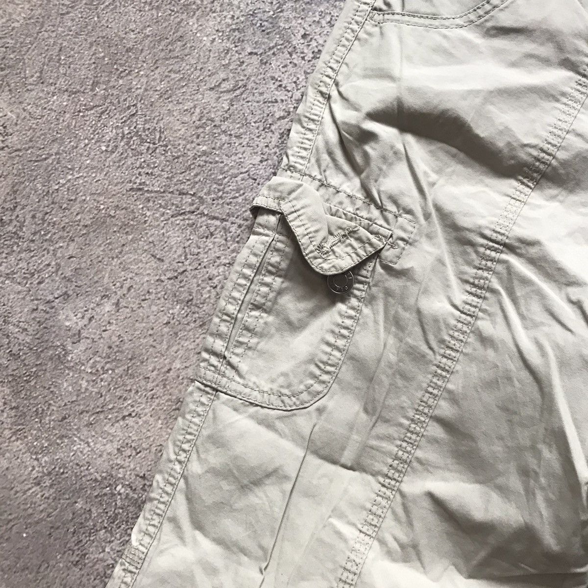 Vintage Vintage 90s Baggy Cargo Pants Parachute Flared Grunge 30 Size 30" / US 8 / IT 44 - 3 Thumbnail