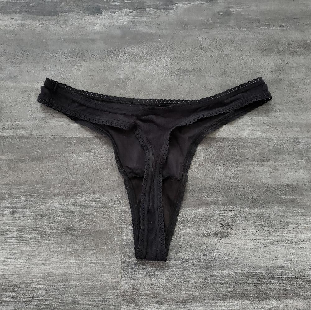 Designer Black Classic VS Mesh Detailed Panty Size ONE SIZE - 3 Thumbnail