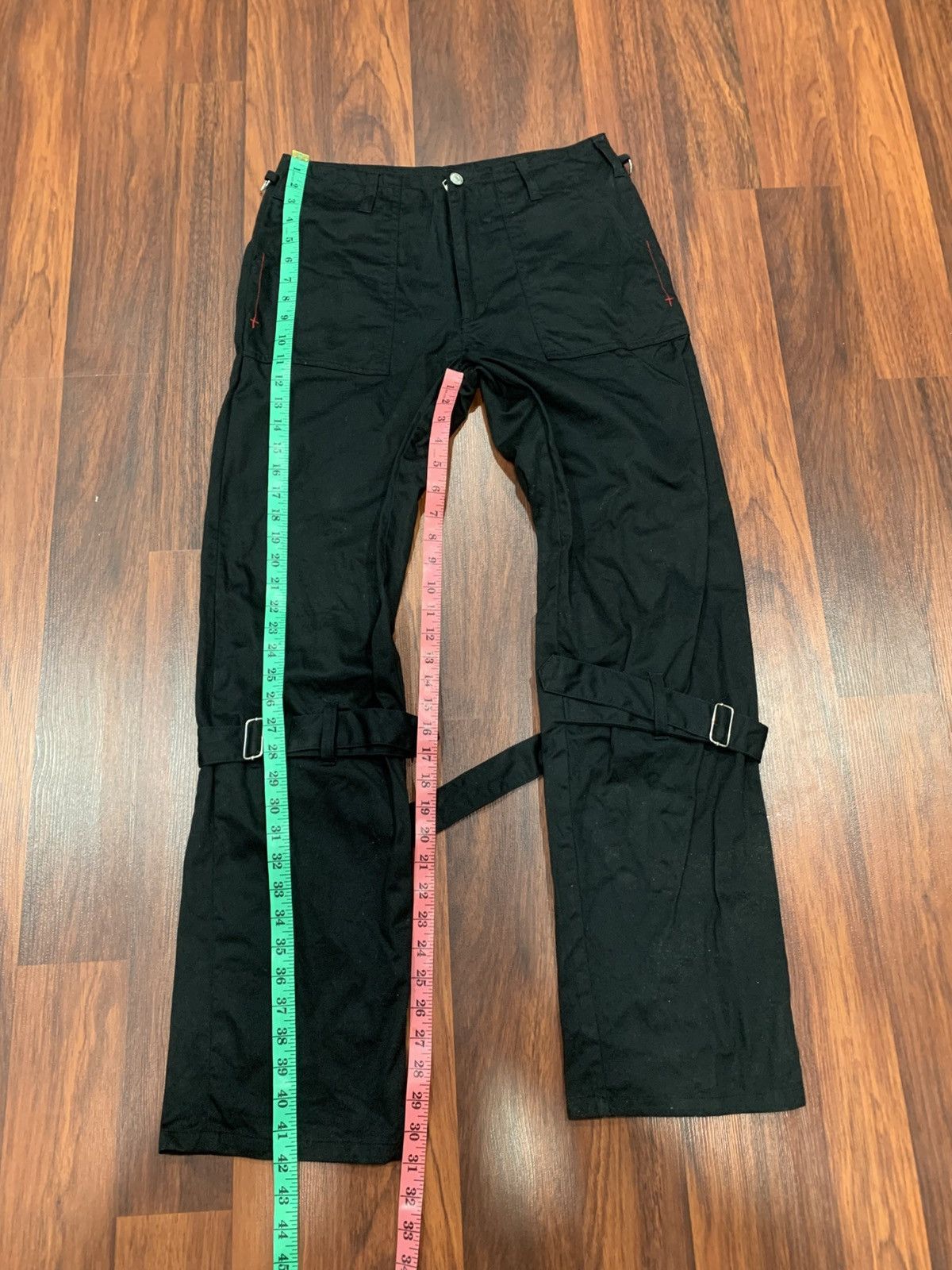 Japanese Brand Mad Lace Up Bondage Pants Size US 31 - 5 Thumbnail