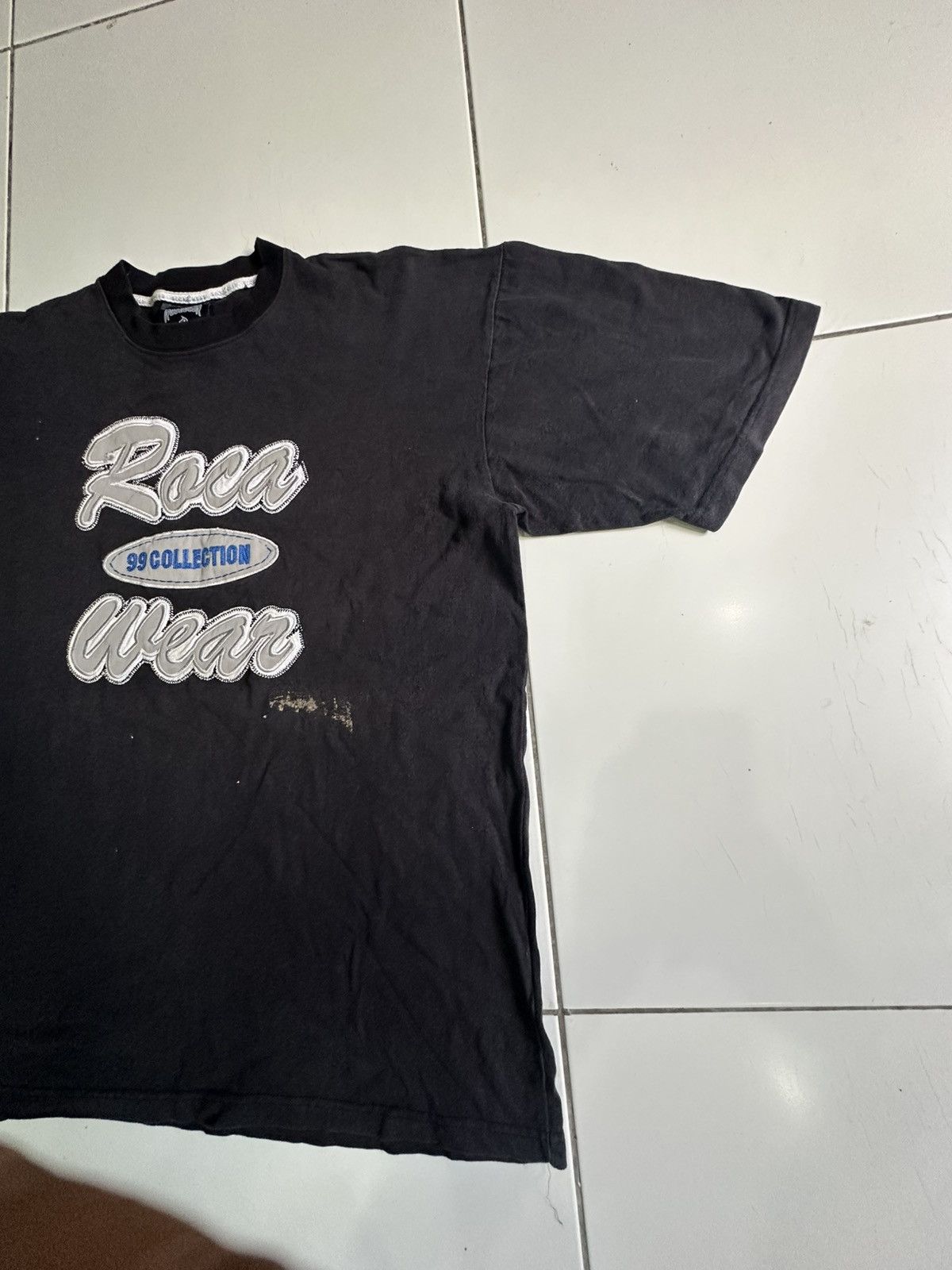 Rap Tees × Rocawear Vintage 90s Rocawear Collection Faded Black shirt Size US XL / EU 56 / 4 - 3 Thumbnail