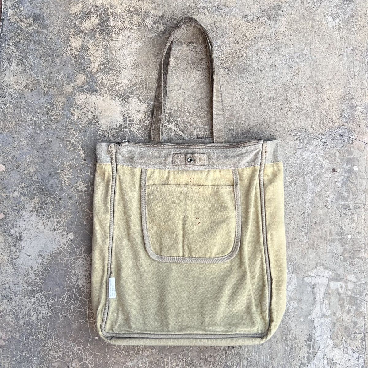 Tete Homme Tete Homme Issey Miyake Suede Leather Tote Bag Size ONE SIZE - 8 Thumbnail