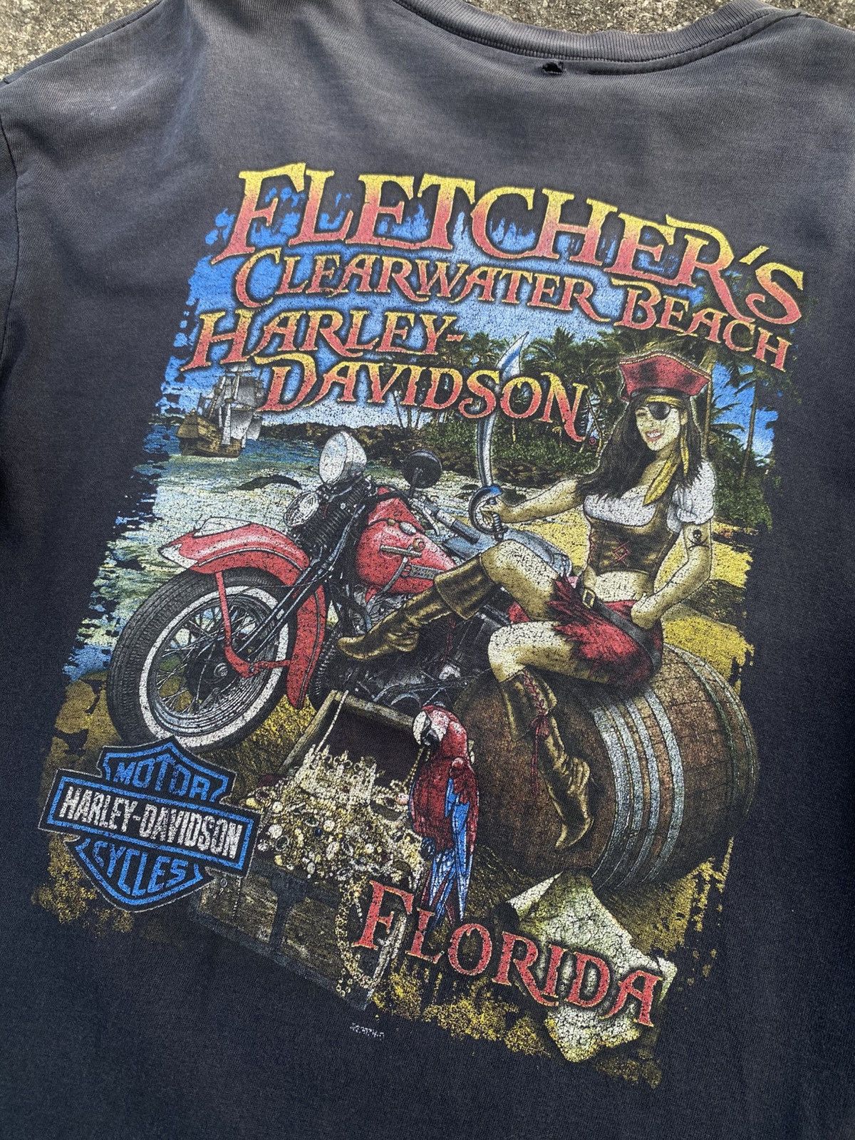 Harley Davidson 2008 Harley Davidson Skull Flame Size US L / EU 52-54 / 3 - 4 Thumbnail