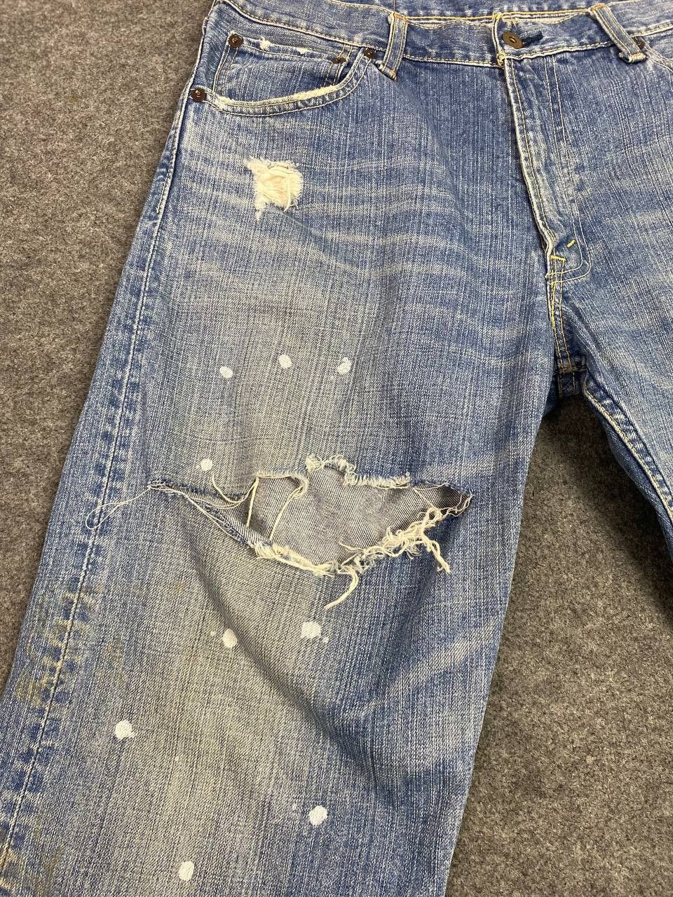 Levi's vintage levis 503 short denim distressed Size US 36 / EU 52 - 10 Thumbnail