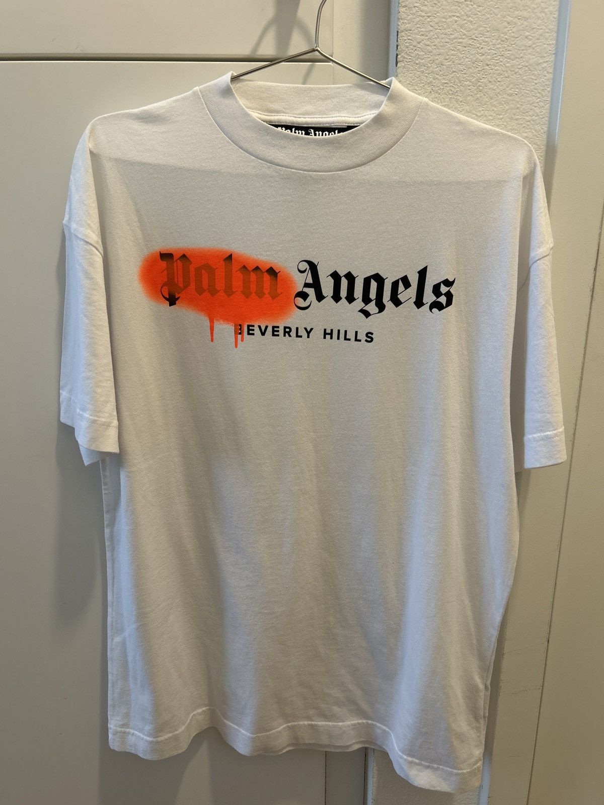 Palm Angels Palm Angels Beverly Hills Orange Spray Tee $285 Size US M / EU 48-50 / 2 - 1 Thumbnail