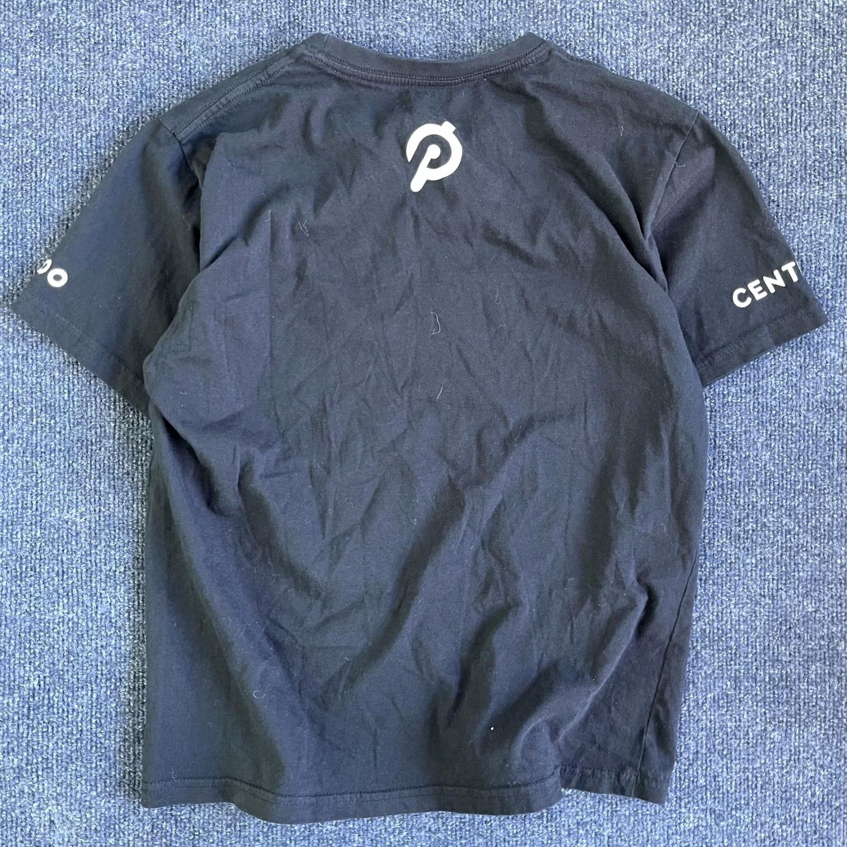 Logo 7 Peloton Shirt Mens S Black Century 100 Ride Logo Graphic Cycling Tee T-Shirt Size US S / EU 44-46 / 1 - 3 Thumbnail
