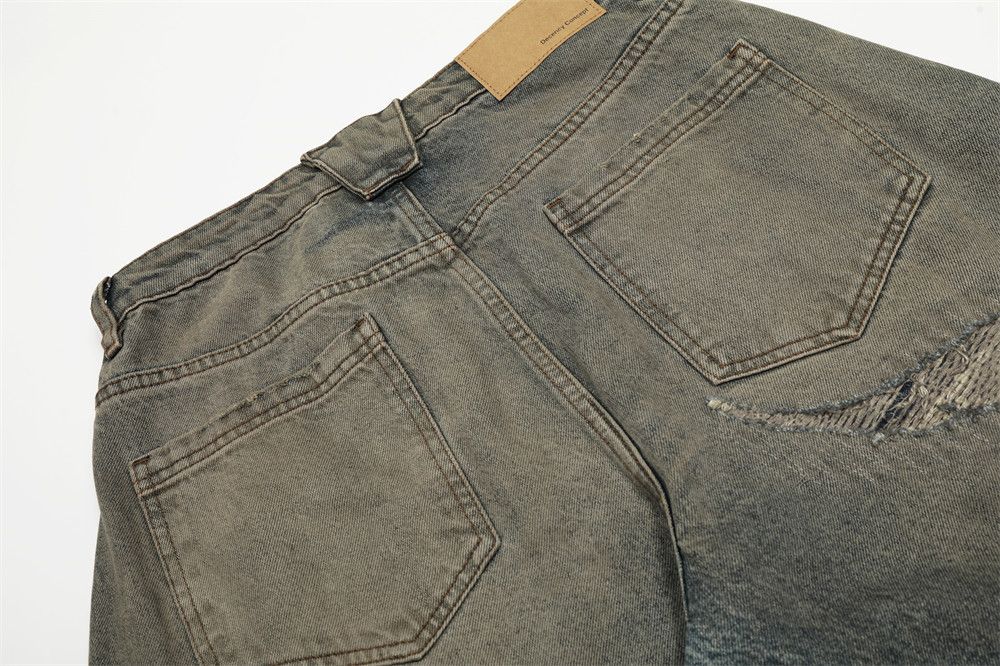 Vintage Distressed men's punk high street dirty vintage ripped jeans Size US 32 / EU 48 - 5 Thumbnail