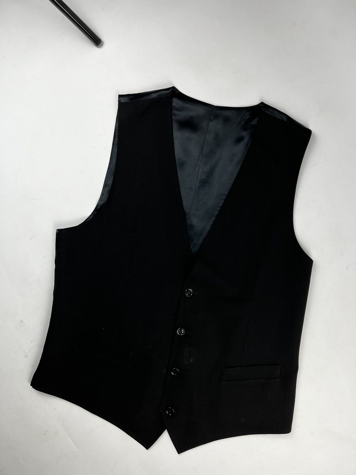 Dolce & Gabbana Dolce & Gabbana D&G black waistcoat formal gillet vest Size 50L - 2 Thumbnail