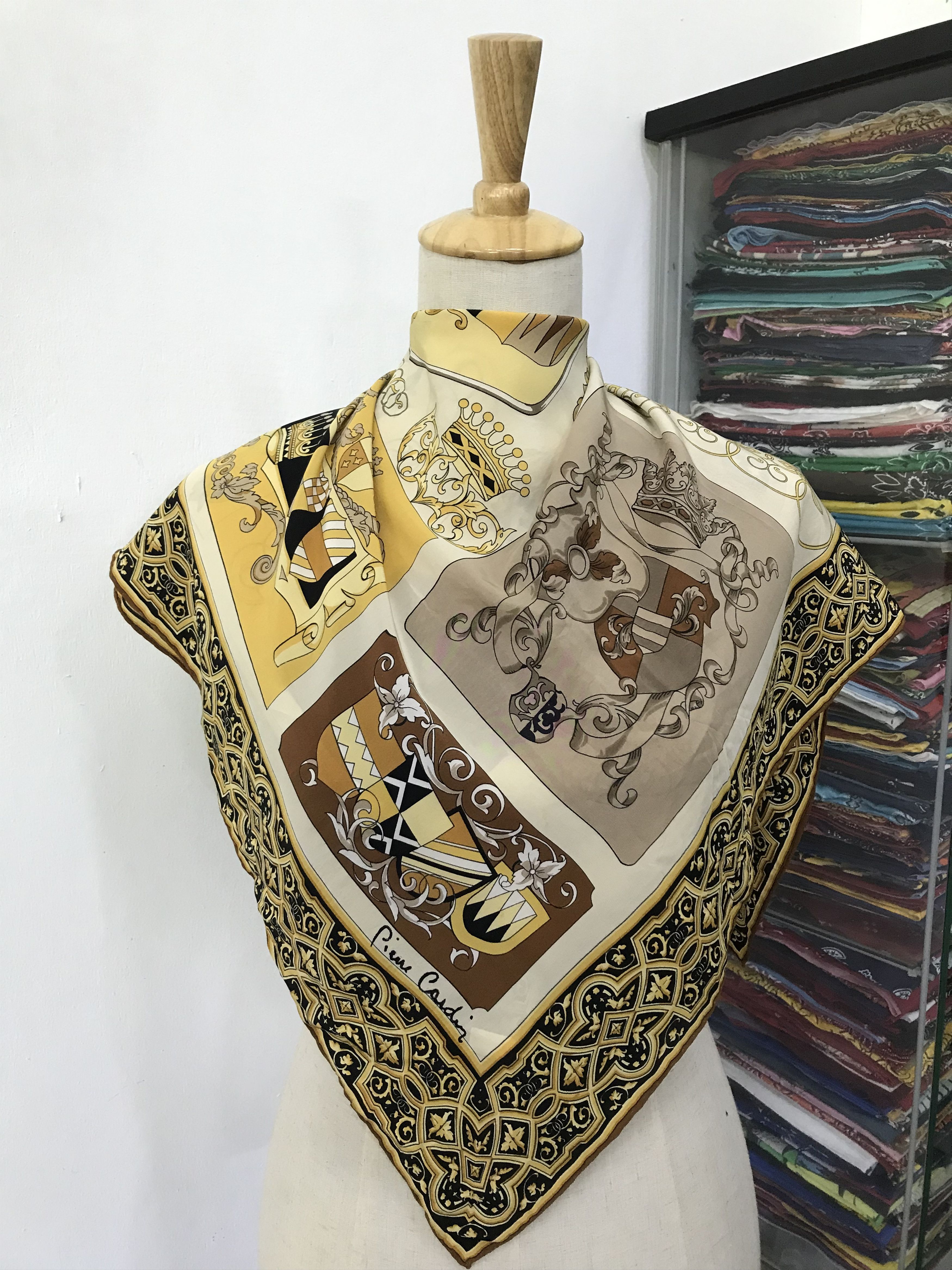 Pierre Cardin Vintage Pierre Cardin Silk Scarf Size ONE SIZE - 1 Thumbnail