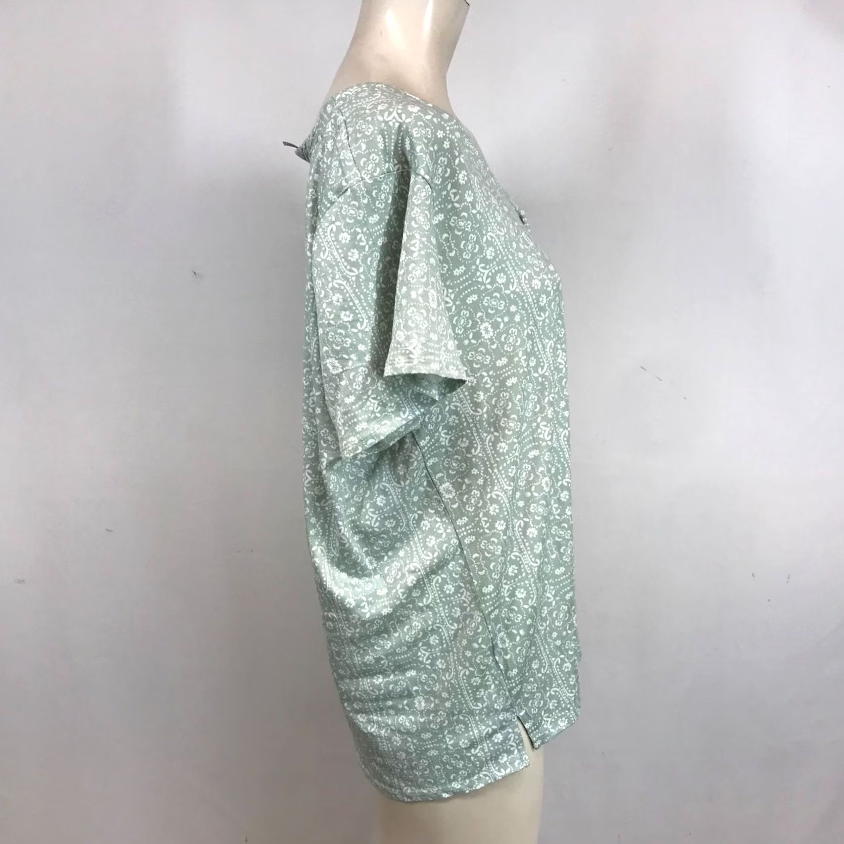 Lucky Brand LUCKY BRAND Pajama Set Womens Large Green 2 PIECE Size ONE SIZE - 4 Thumbnail