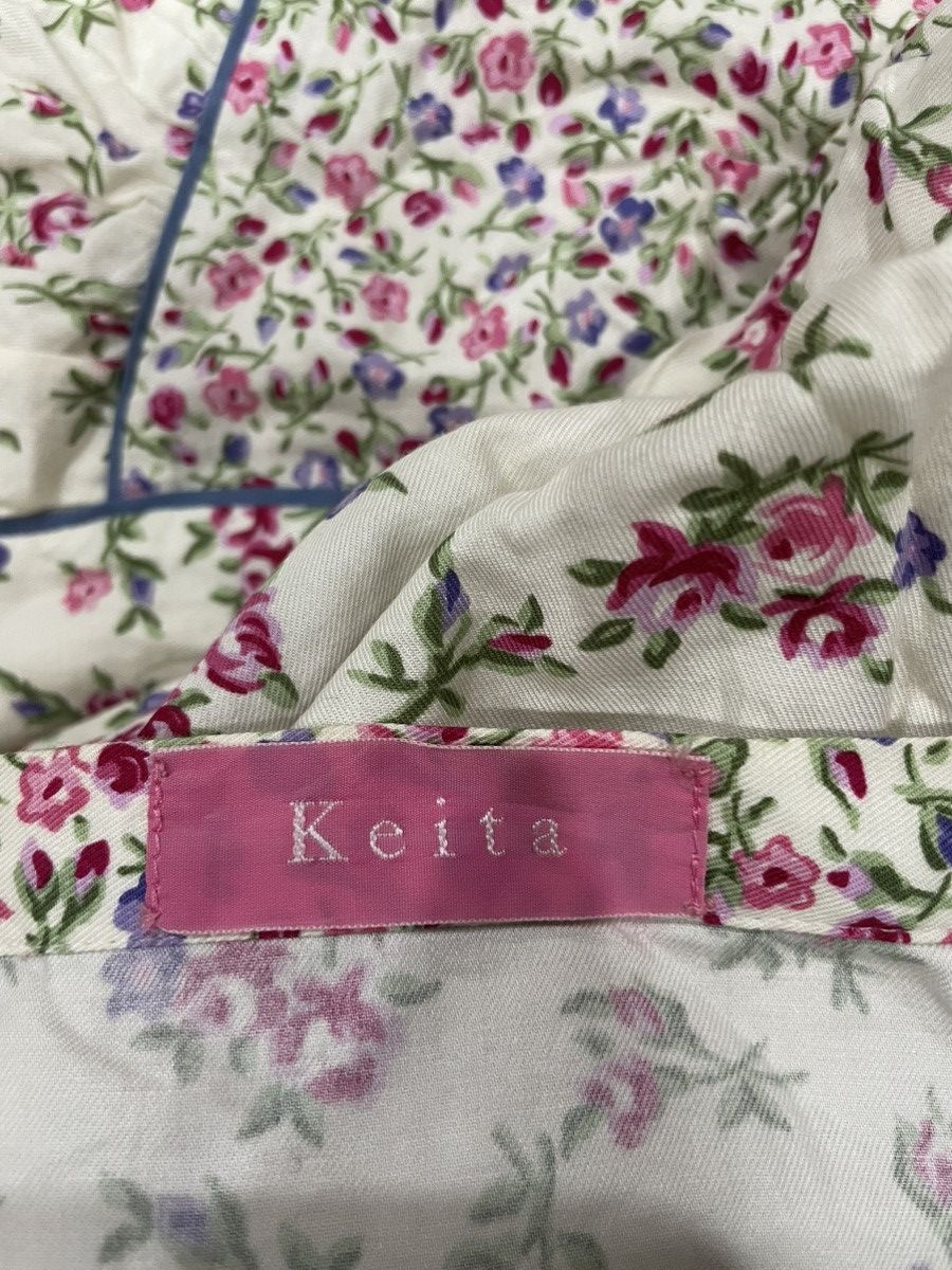 KEITAMARUYAMA Keita Maruyama Small Flower Midi Skirt Size 29" - 4 Thumbnail